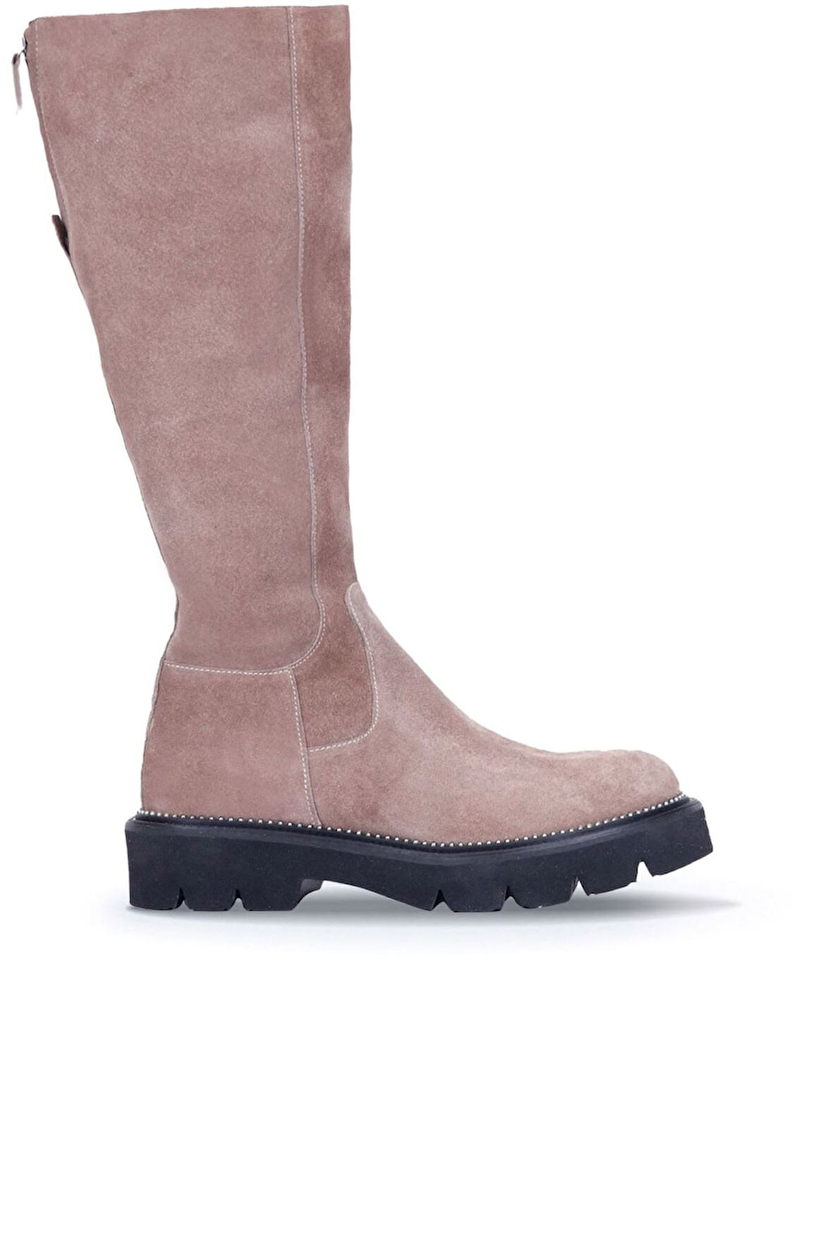 Bueno Shoes Vizon Süet Kadın Düz Çizme 01wr3407