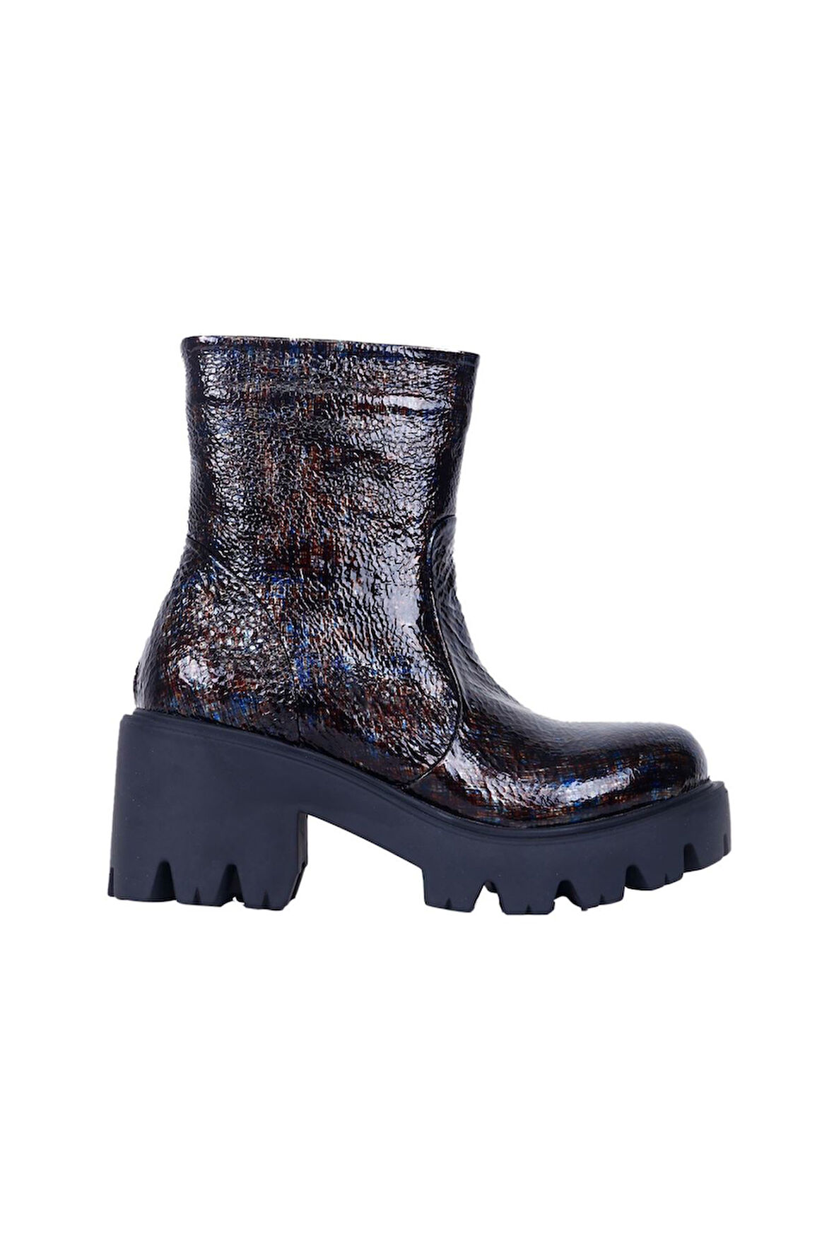 Bueno Shoes Kahverengi Deri Kadın Topuklu Bot 01wr3901