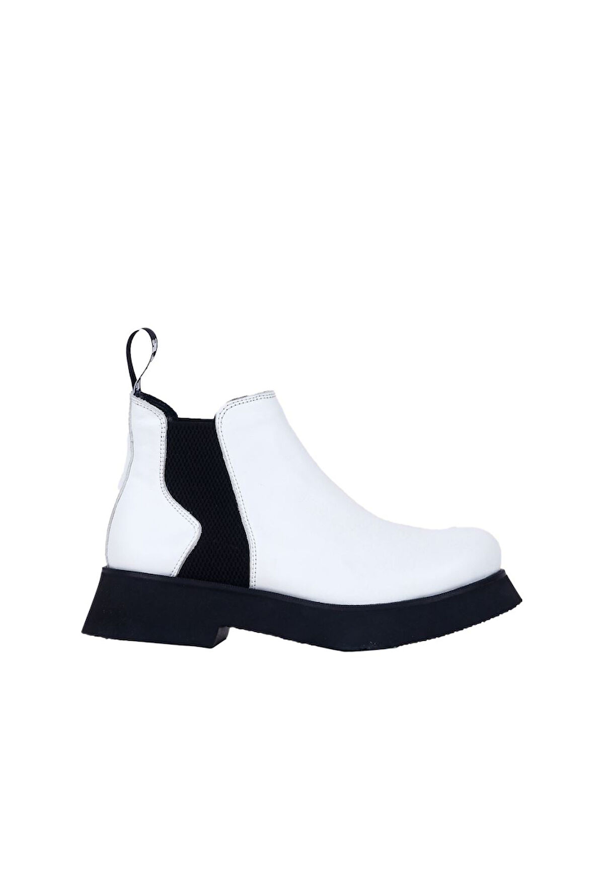 Bueno Shoes Beyaz Deri Kadın Düz Bot 01wr8801