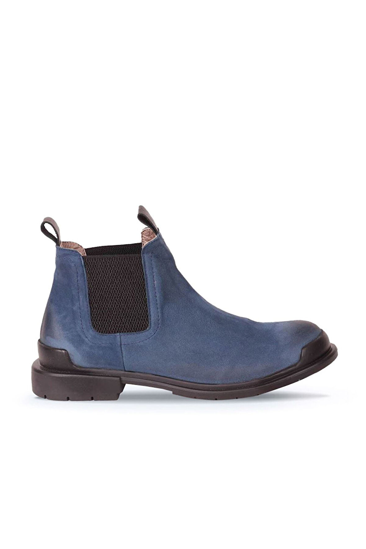 Bueno Shoes Mavi Nubuk Kadın Düz Bot 01wr0901