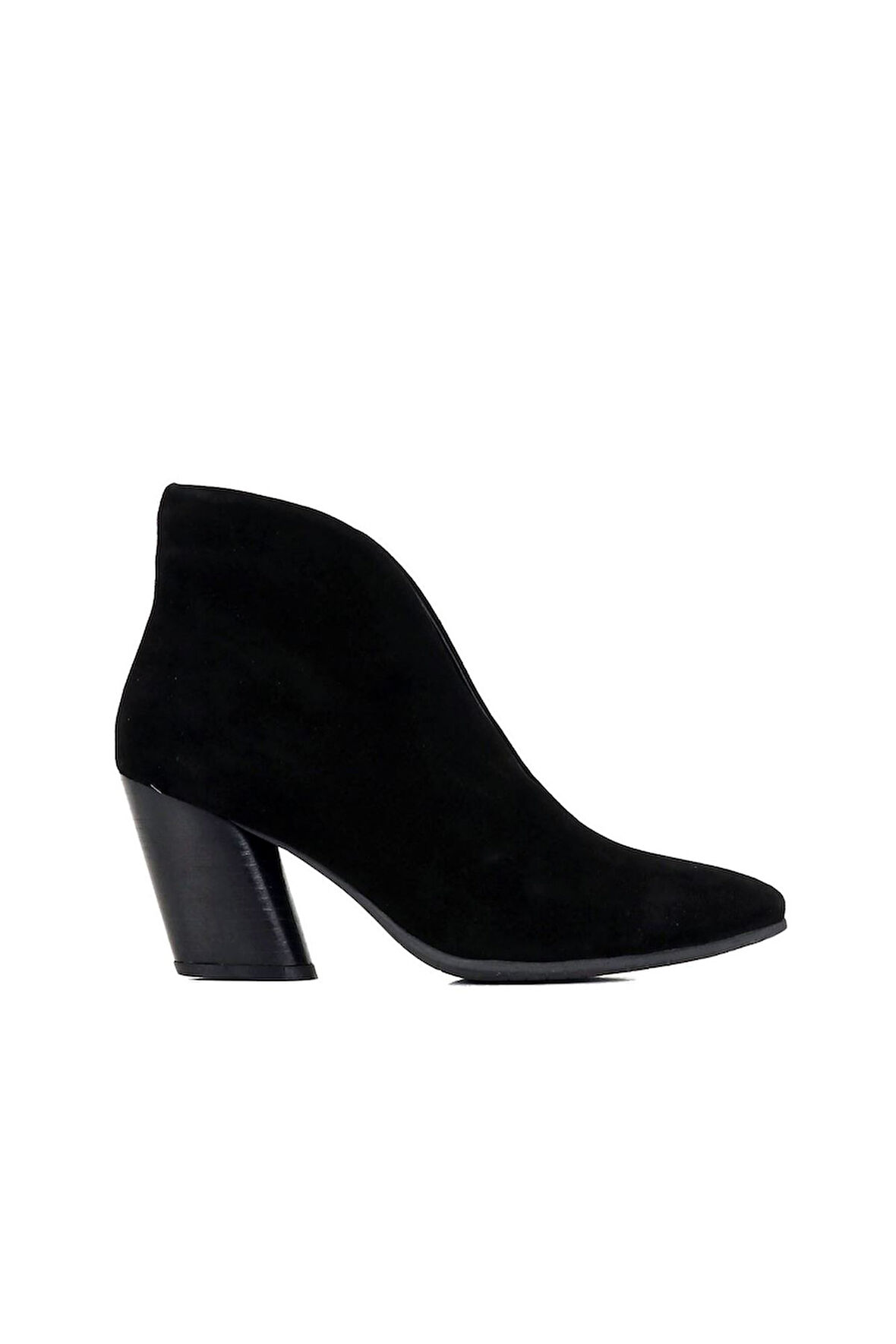 Bueno Shoes Siyah Metis Süet Kadın Topuklu Bot 01wr1404