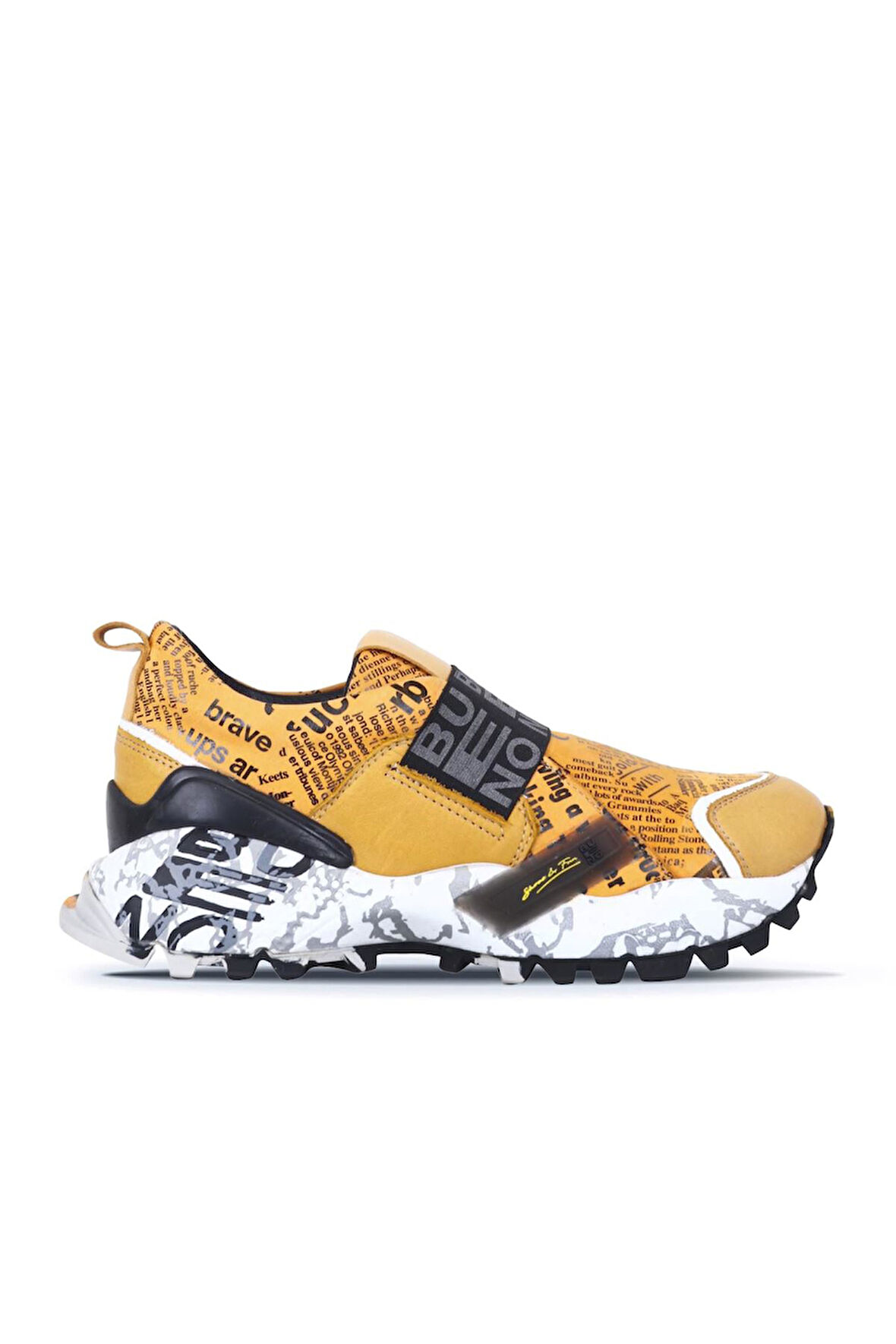 Bueno Shoes Sarı Deri Kadın Spor Ayakkabı 01wr2109