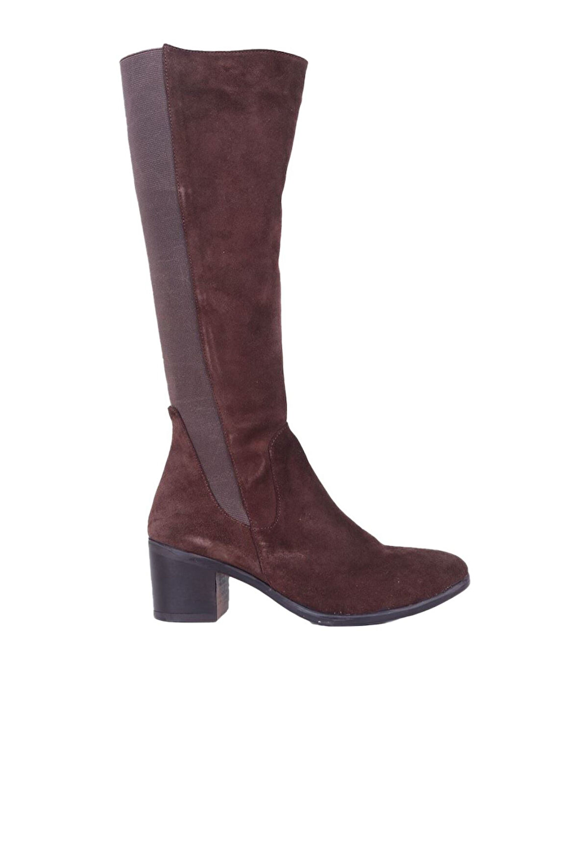 Bueno Shoes Kahverengi Koyu Süet Kadın Topuklu Çizme 01wr2906