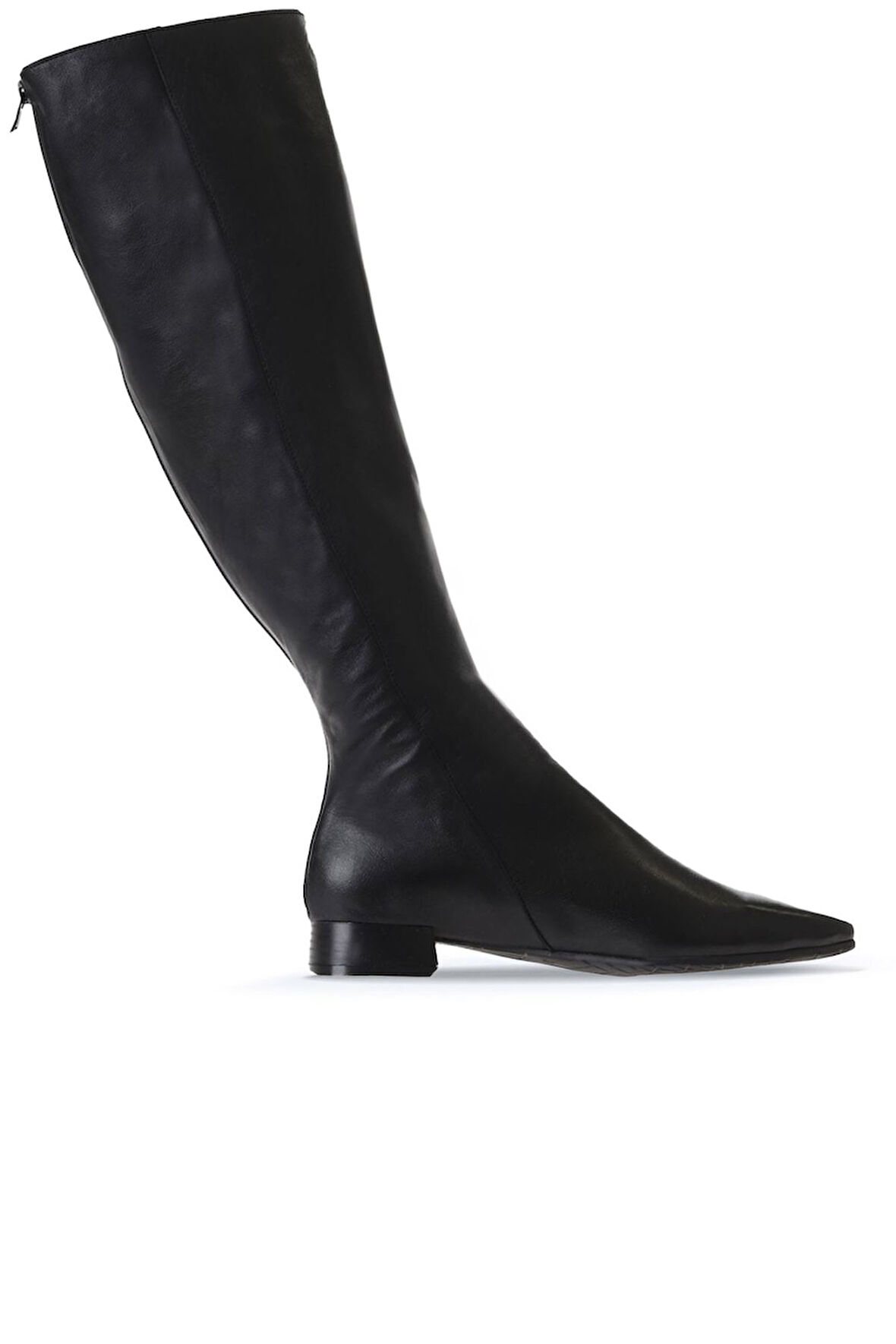 Bueno Shoes Siyah Deri Kadın Düz Çizme 01wr3009