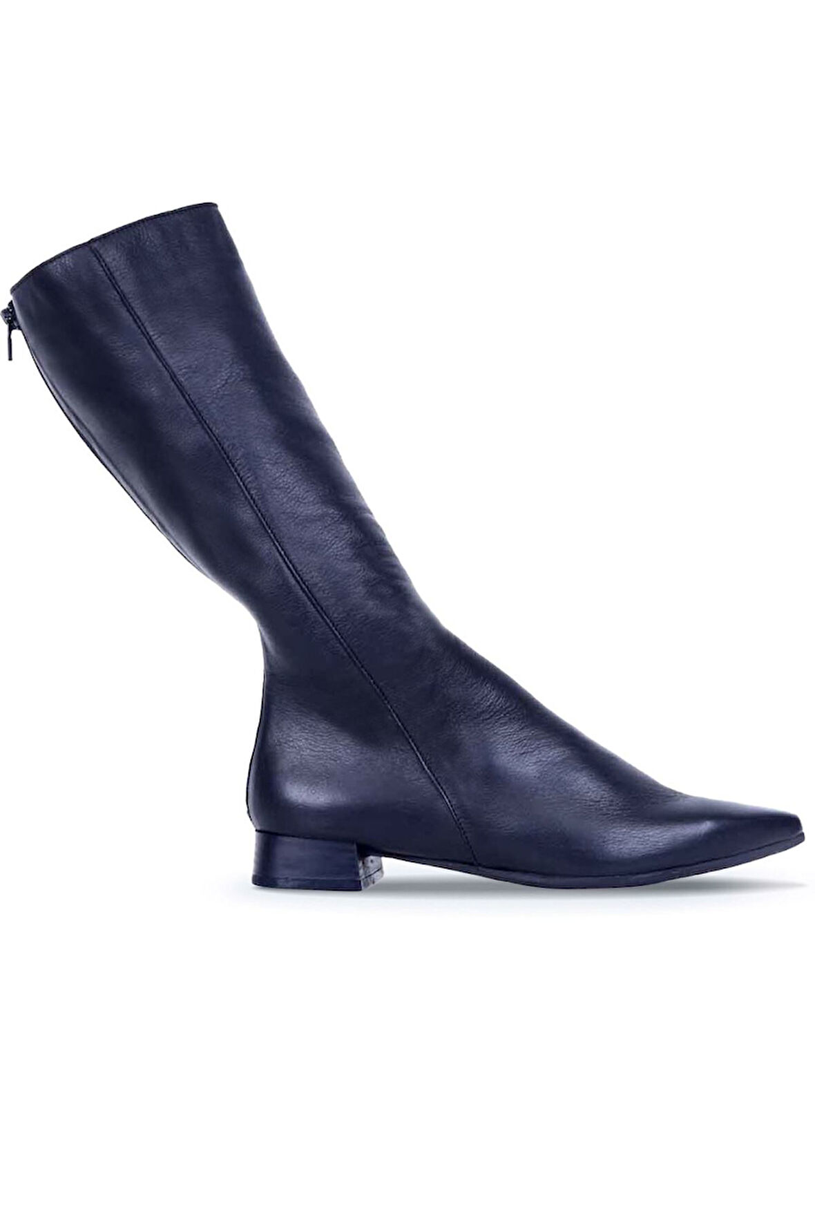 Bueno Shoes Siyah Deri Kadın Düz Çizme 01wr3010