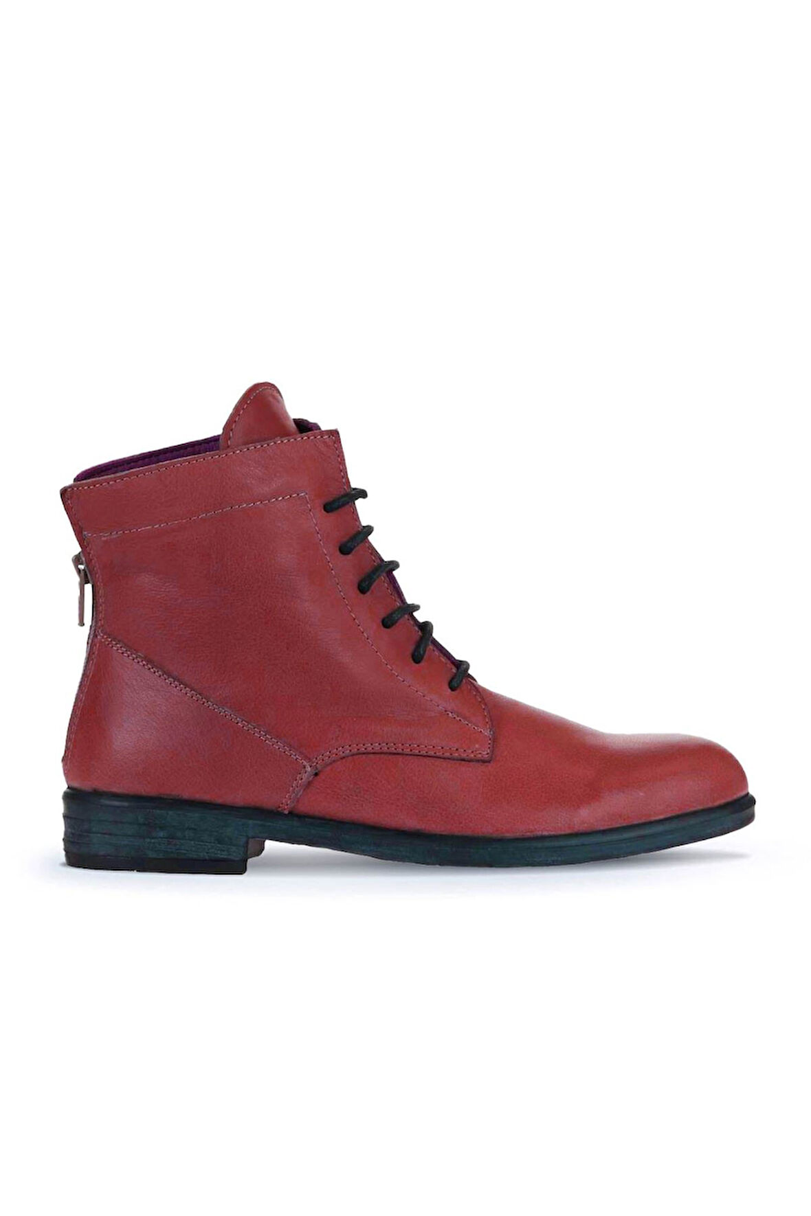 Bueno Shoes Bordo Deri Kadın Düz Bot 01wr4600