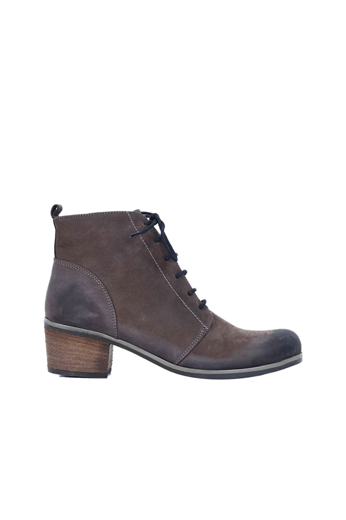 Bueno Shoes Kahverengi Nubuk Kadın Topuklu Bot 01wp5608