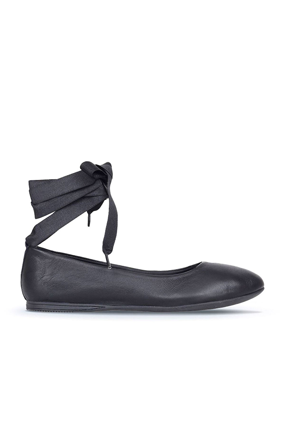 Bueno Shoes Siyah Deri Kadın Düz Sandalet 01wj2141