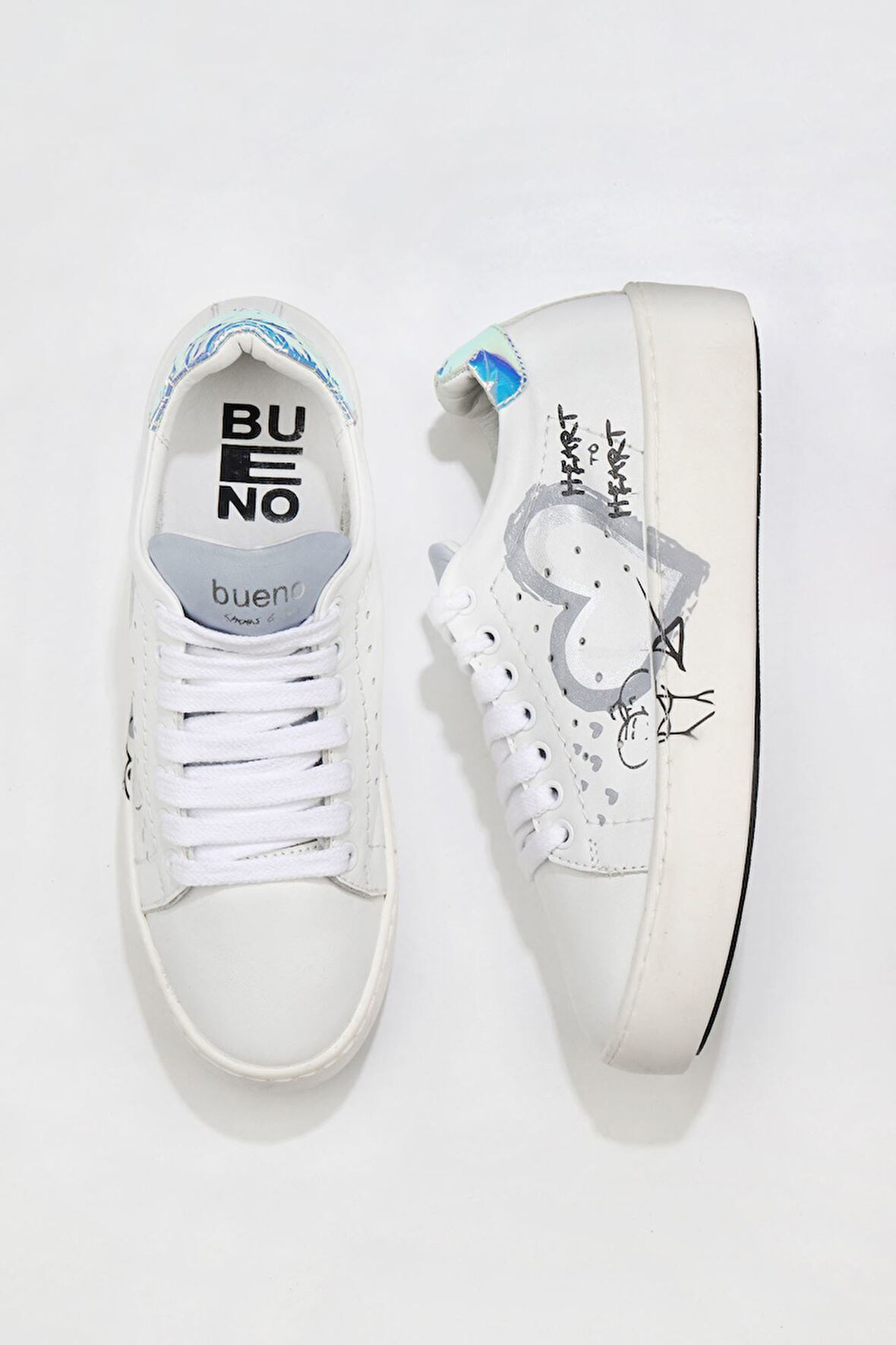 Bueno Shoes Beyaz B18c02 Kadın Spor Ayakkabı 01wq5001