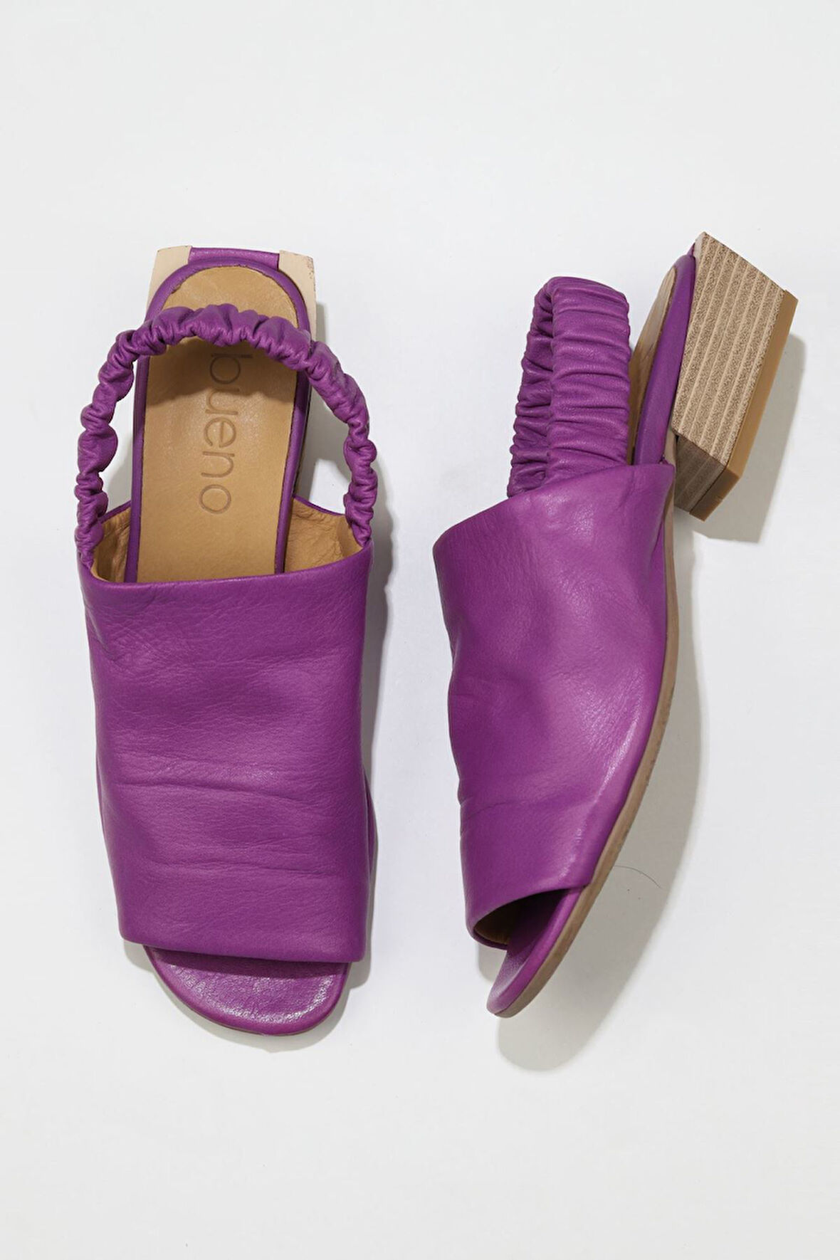 Bueno Shoes Lila Deri Kadın Topuklu Sandalet 01ws7503