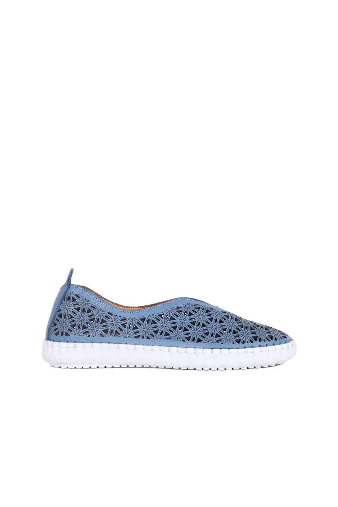 Bueno Shoes Mavi Deri Kadın Günlük Ayakkabı 01wn9605