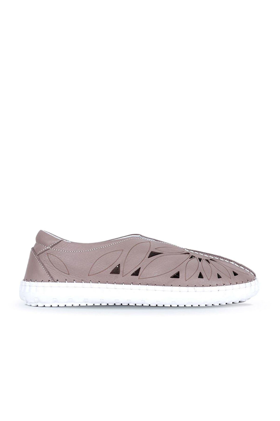Bueno Shoes Gri Deri Kadın Günlük Ayakkabı 01wq0402
