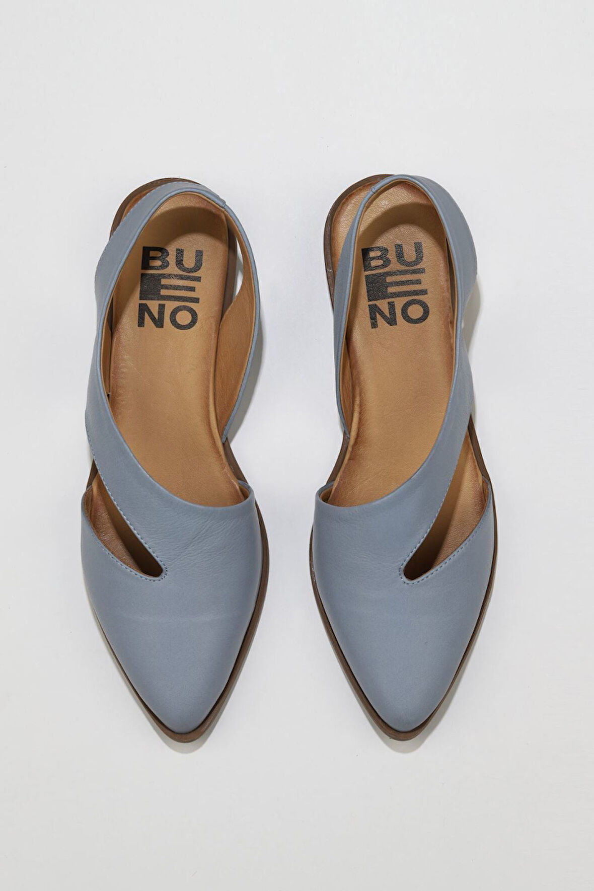 Bueno Shoes Mavi Deri Kadın Sandalet 01ws2311