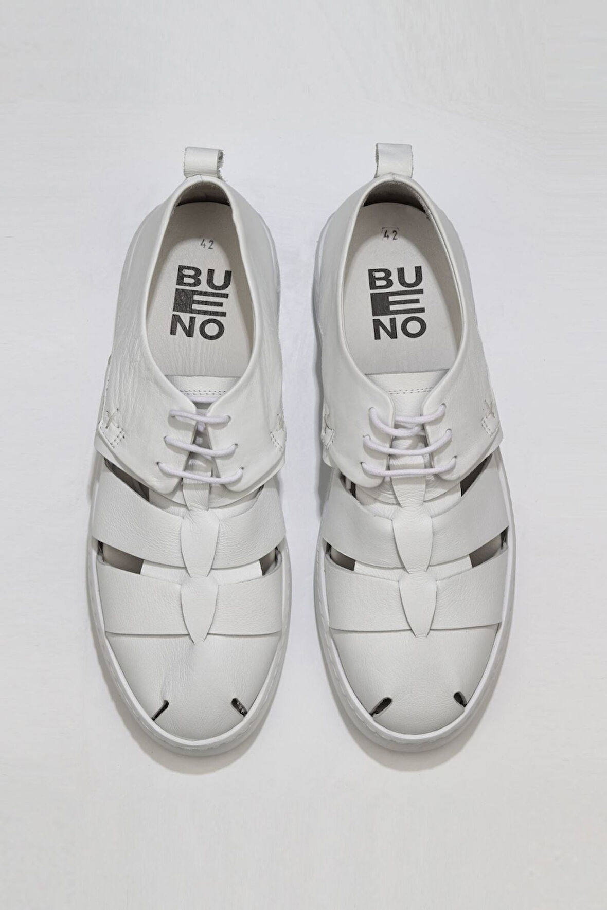 Bueno Shoes Beyaz Deri Erkek Spor Ayakkabı 01ms11302