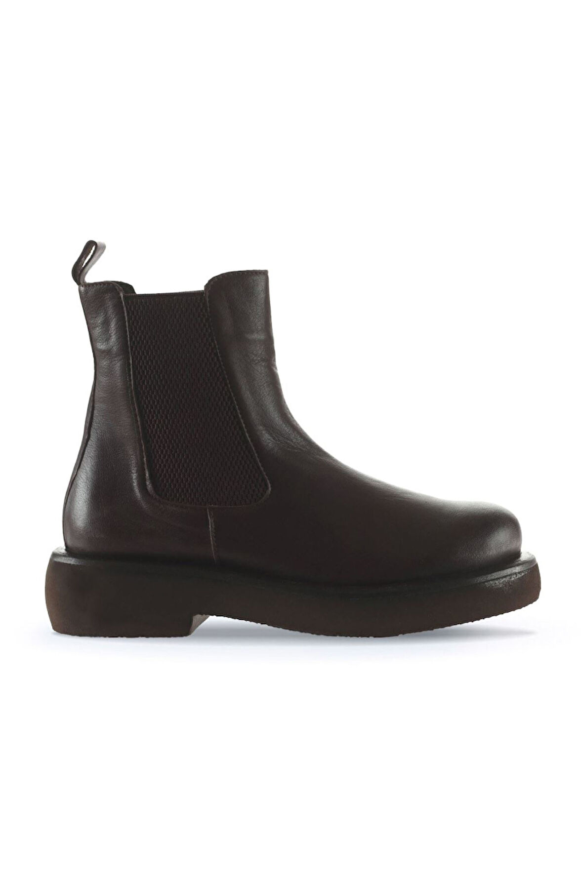 Bueno Shoes Kahverengi Deri Kadın Düz Bot 01wt0508