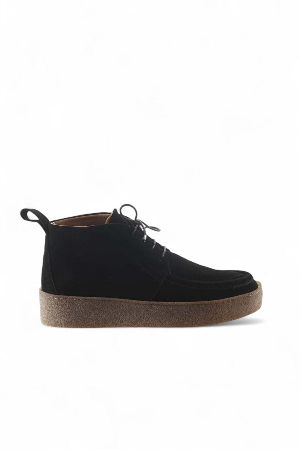 Bueno Shoes Siyah Süet Kadın Düz Bot 01wt3000
