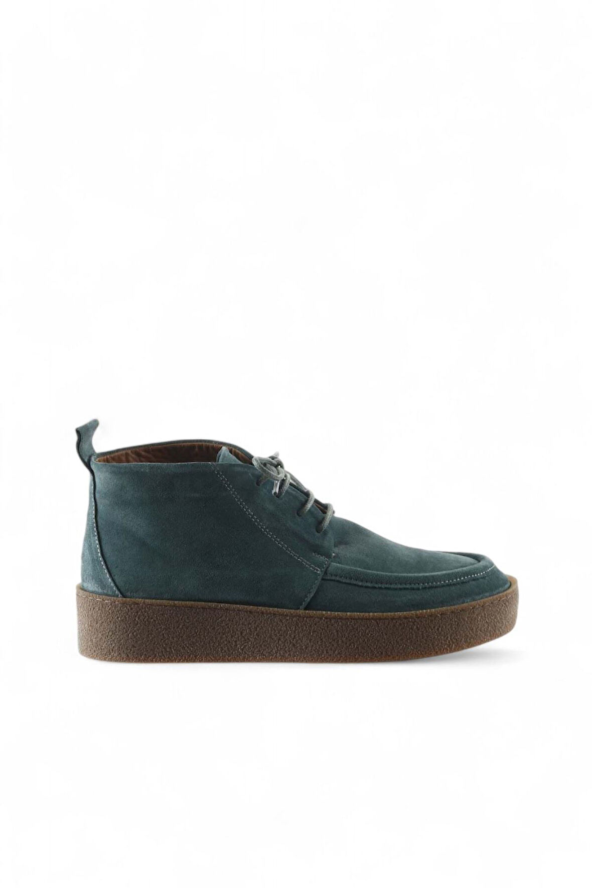 Bueno Shoes Yeşil Süet Kadın Düz Bot 01wt3000