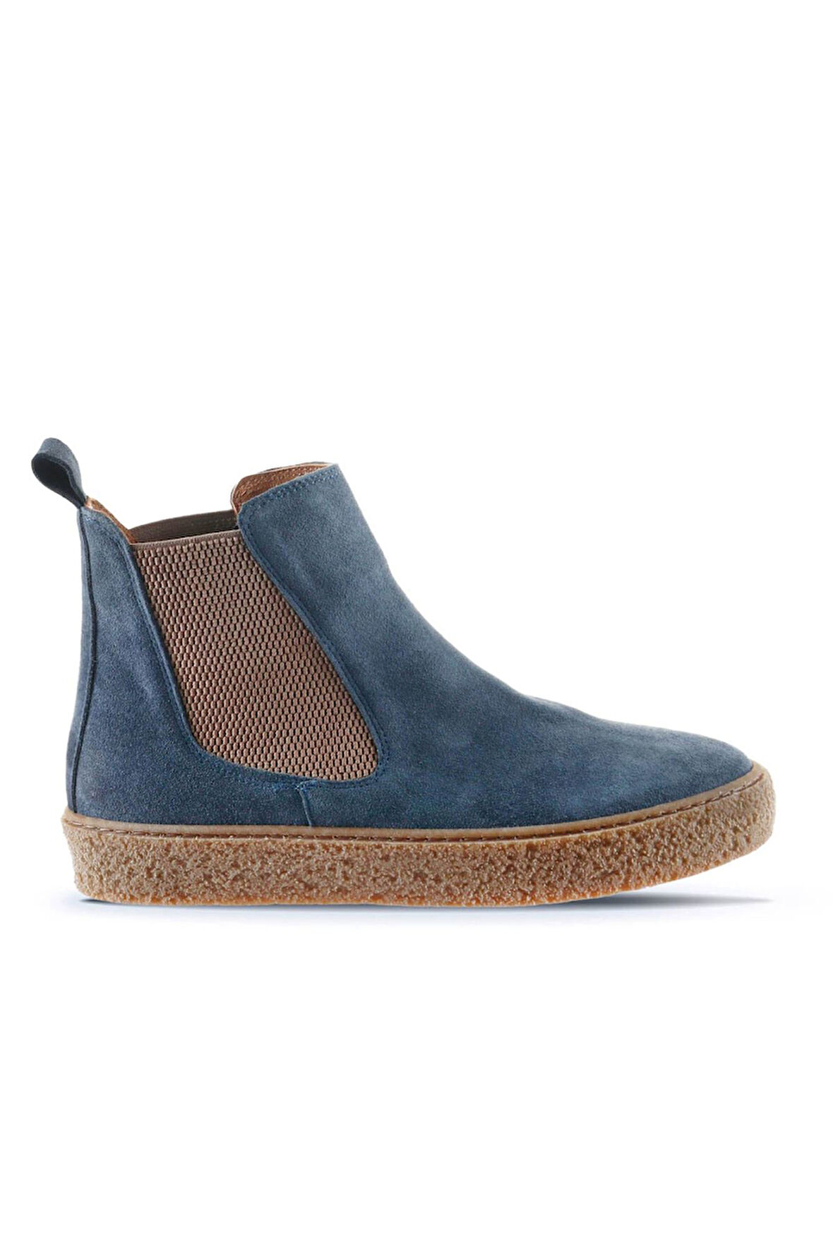 Bueno Shoes Mavi Süet Kadın Düz Bot 01wt3206