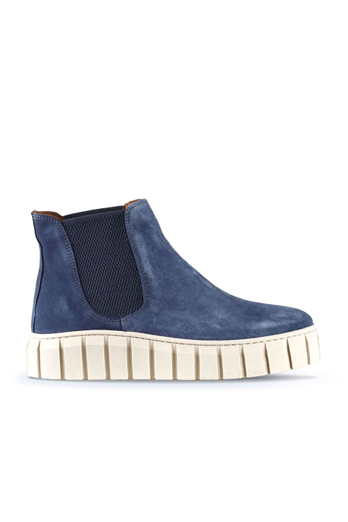 Bueno Shoes Mavi Süet Kadın Düz Bot 01wt3403