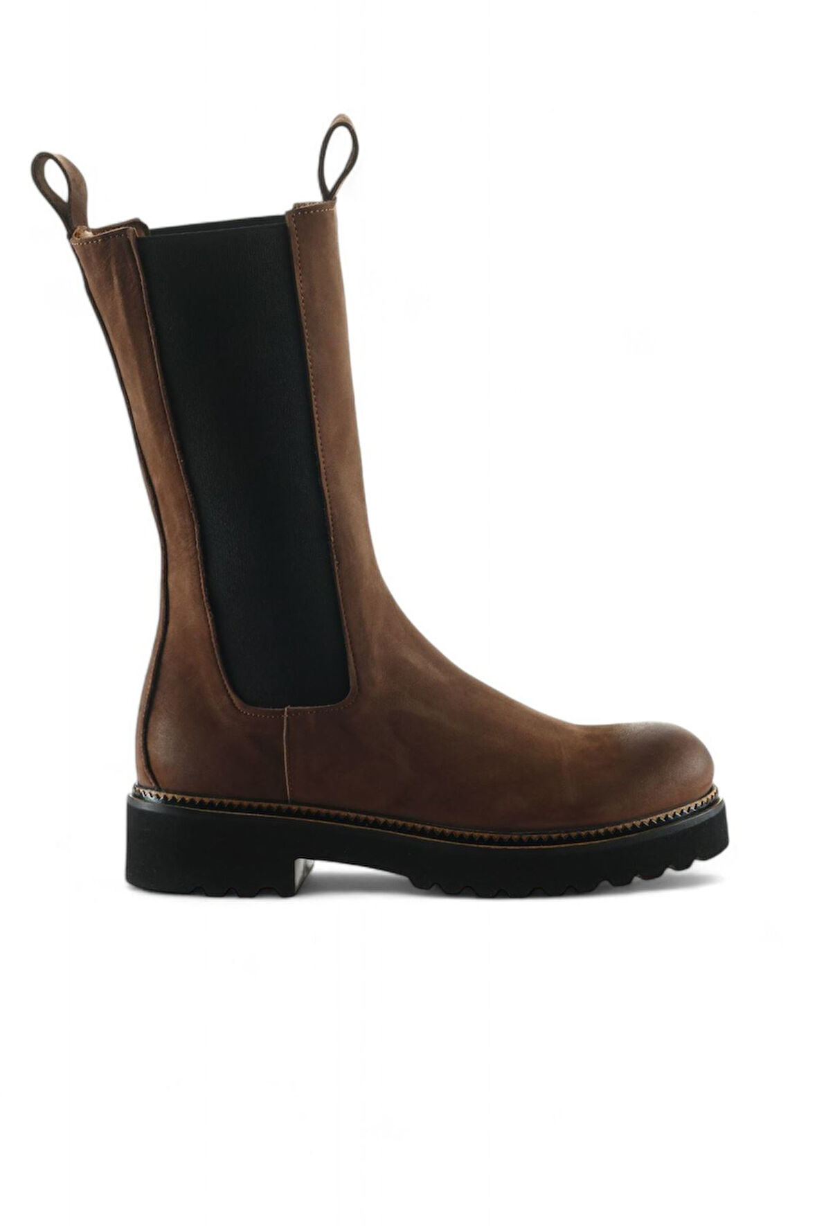 Bueno Shoes Vizon Nubuk Kadın Düz Bot 01wt0802