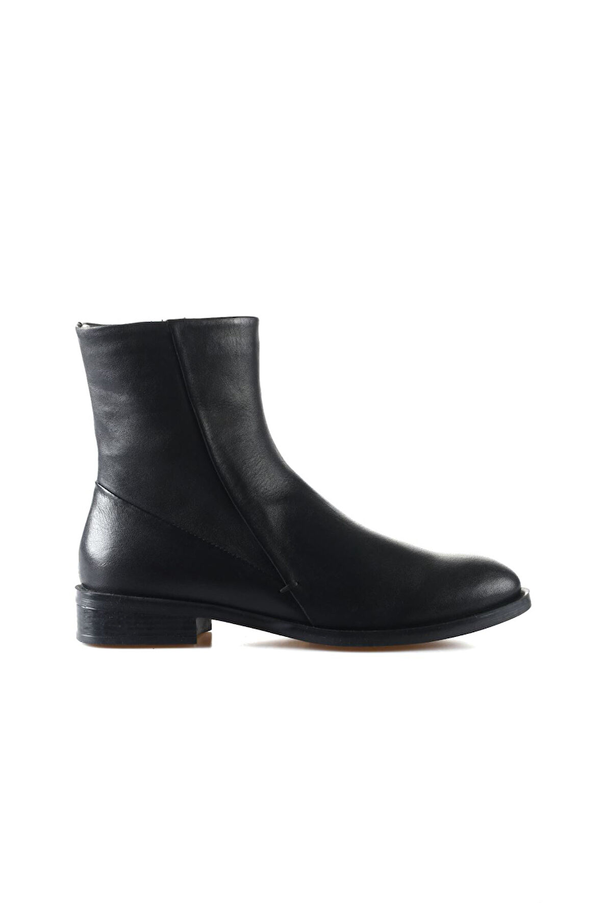 Bueno Shoes Siyah Deri Kadın Düz Bot 01wt2404