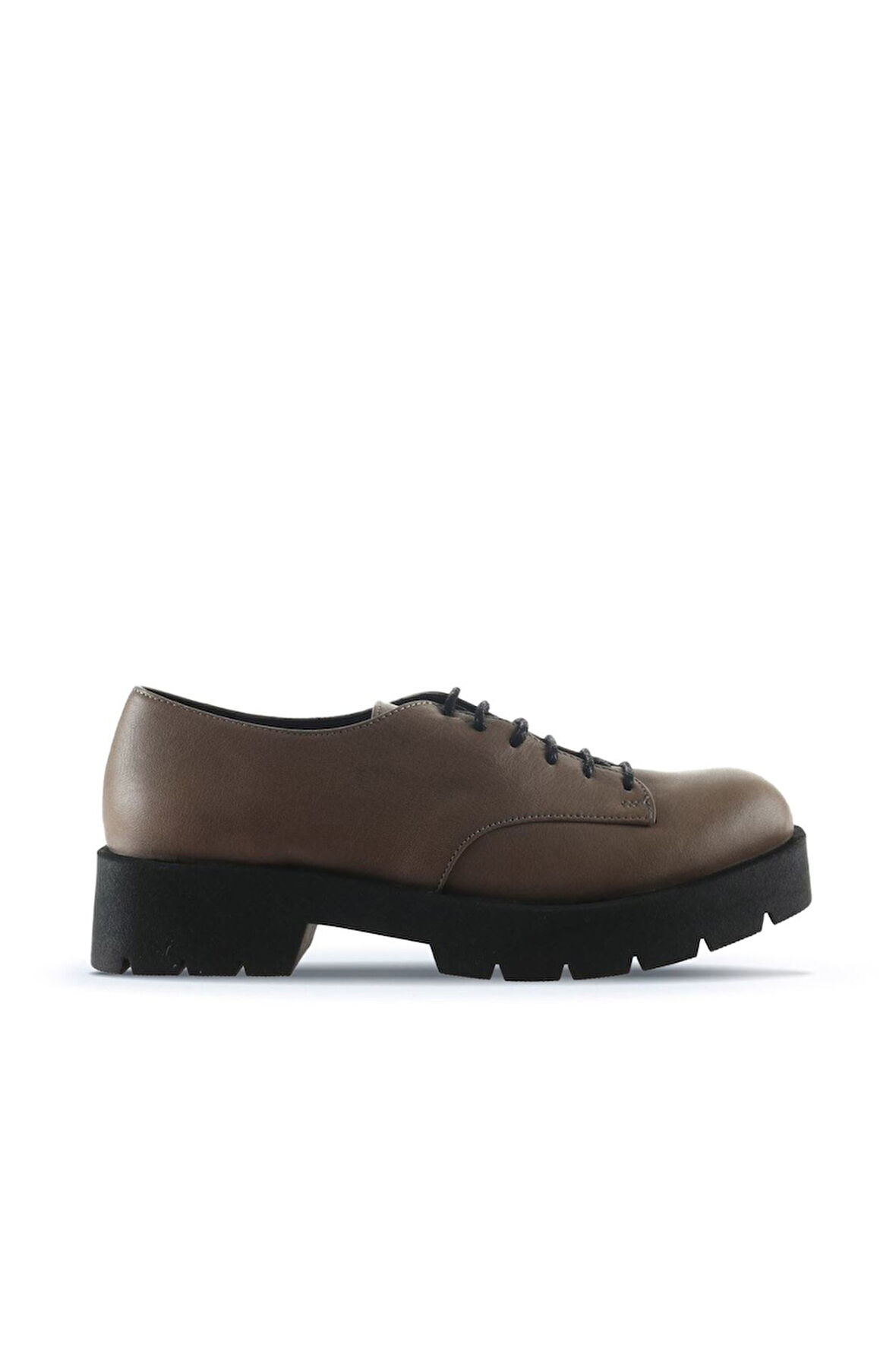 Bueno Shoes Gri Deri Kadın Klasik Ayakkabı 01wt2500