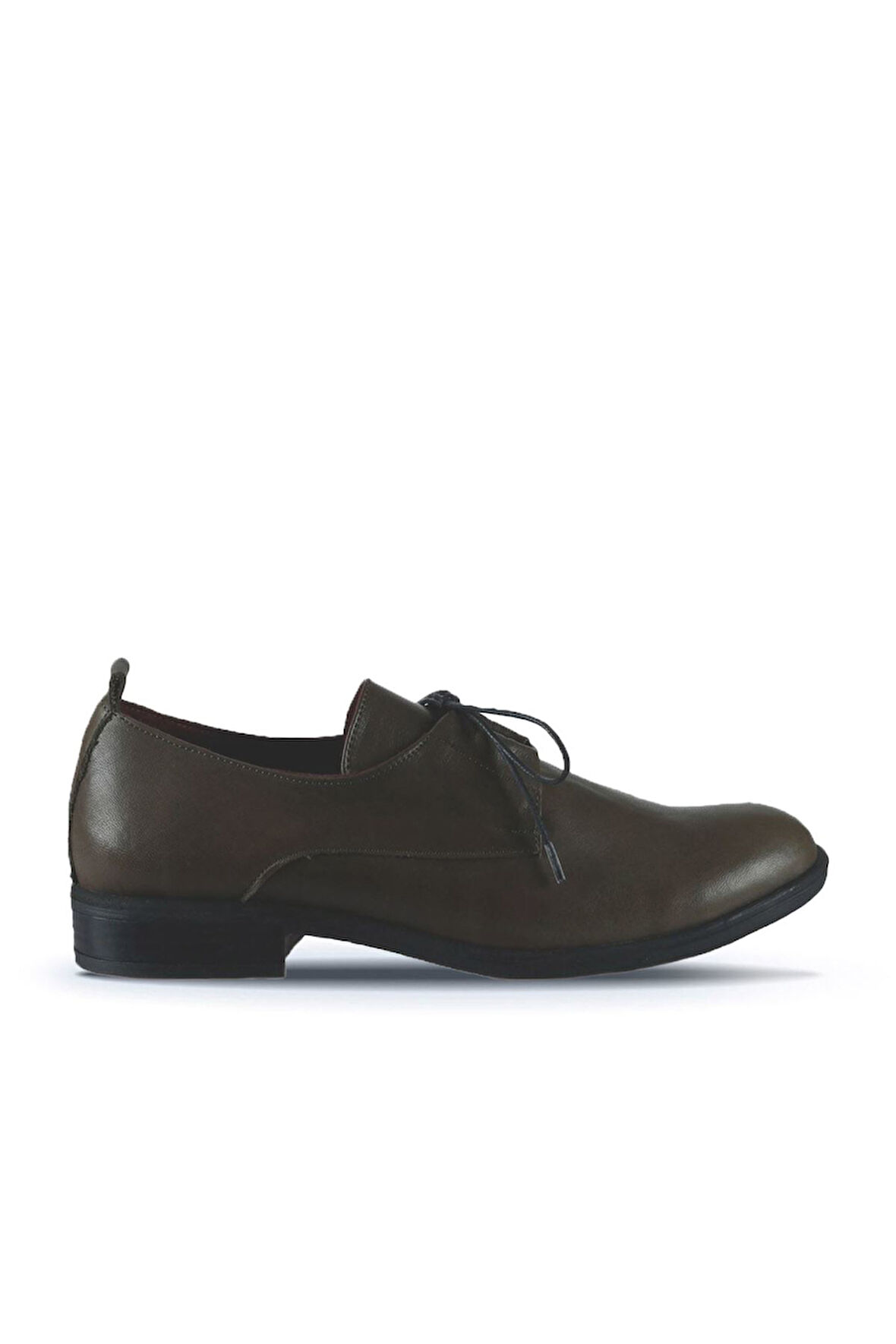 Bueno Shoes Haki Deri Kadın Düz Ayakkabı 01wt2605