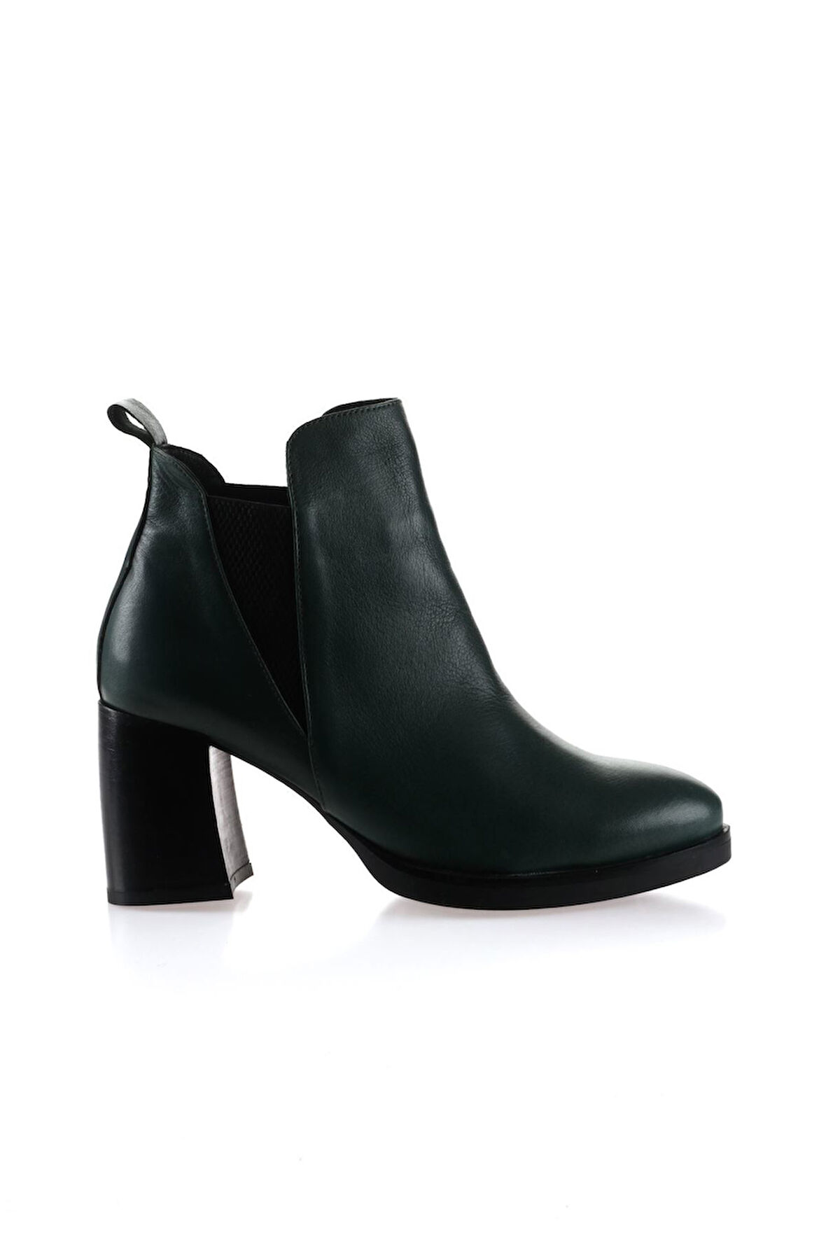 Bueno Shoes Yeşil Deri Kadın Topuklu Bot 01wp3304