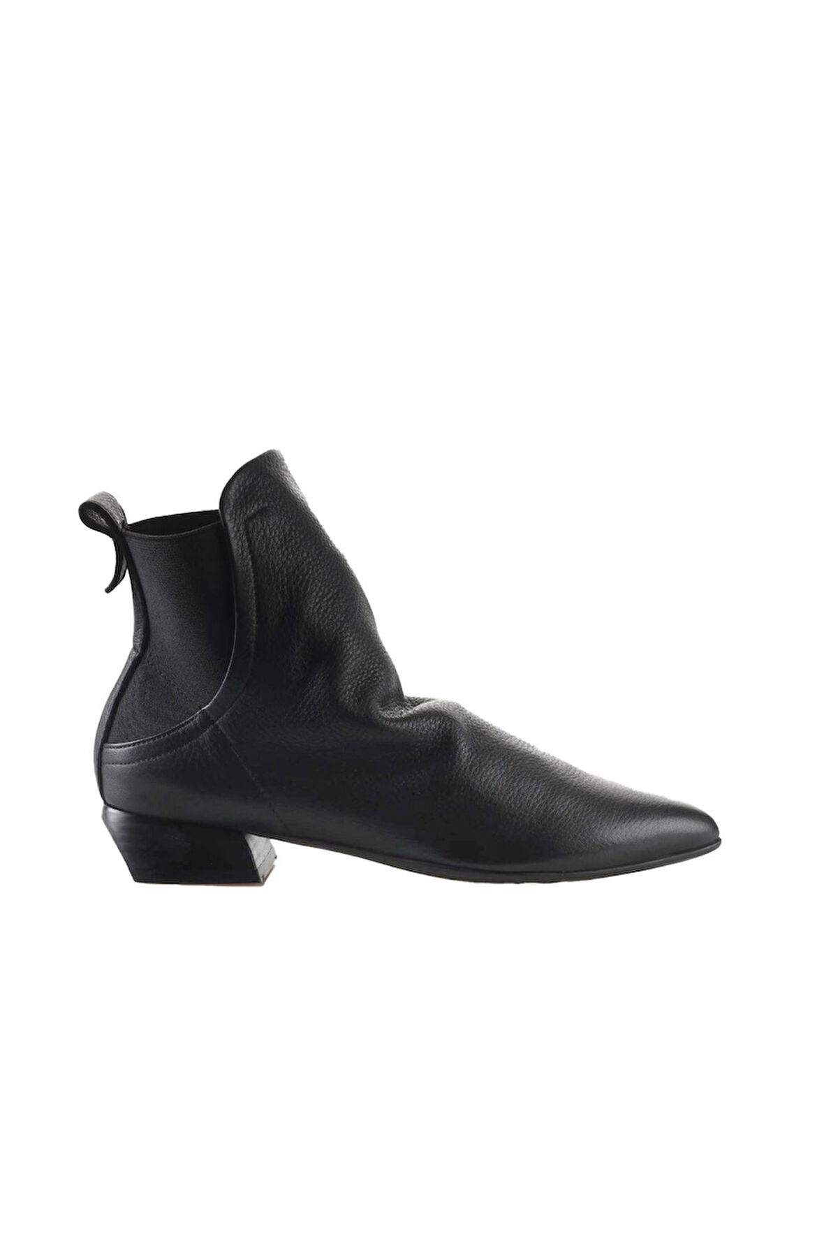 Bueno Shoes Siyah Flotter Deri Kadın Düz Bot 01wp5504