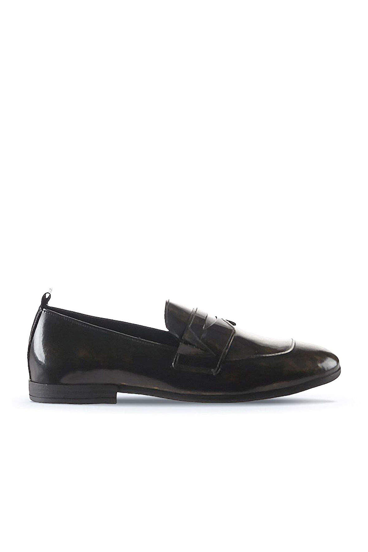 Bueno Shoes Altın Deri Kadın Az Topuklu Ayakkabı 01wp5800