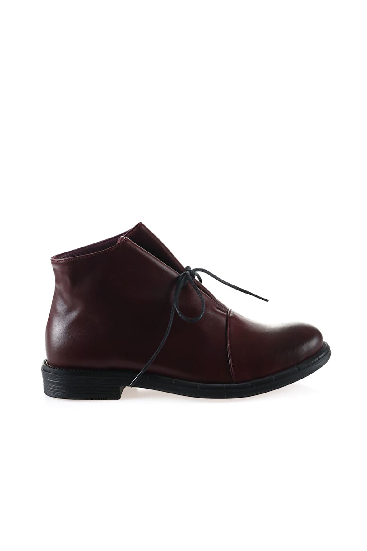 Bueno Shoes Bordo Deri Kadın Düz Bot 01wr3708