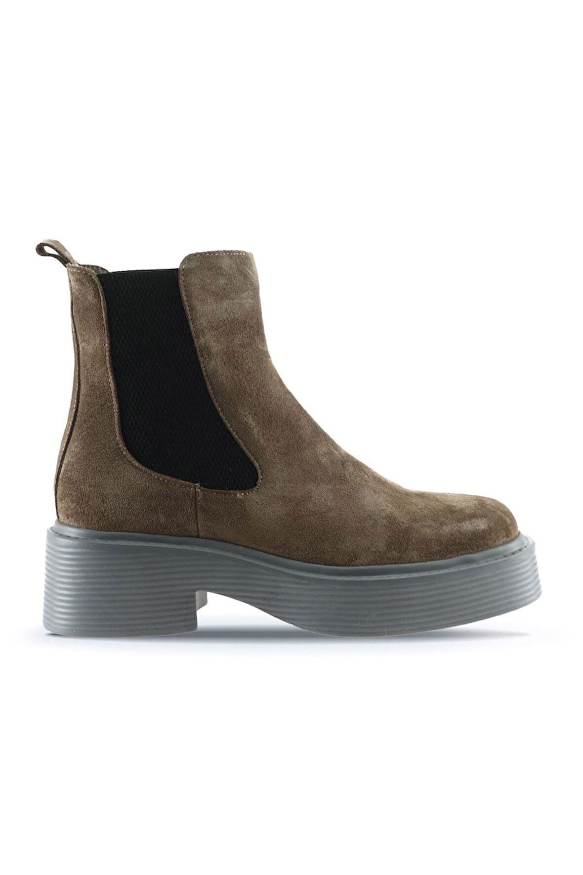 Bueno Shoes Vizon Süet Kadın Topuklu Bot 01wt1800