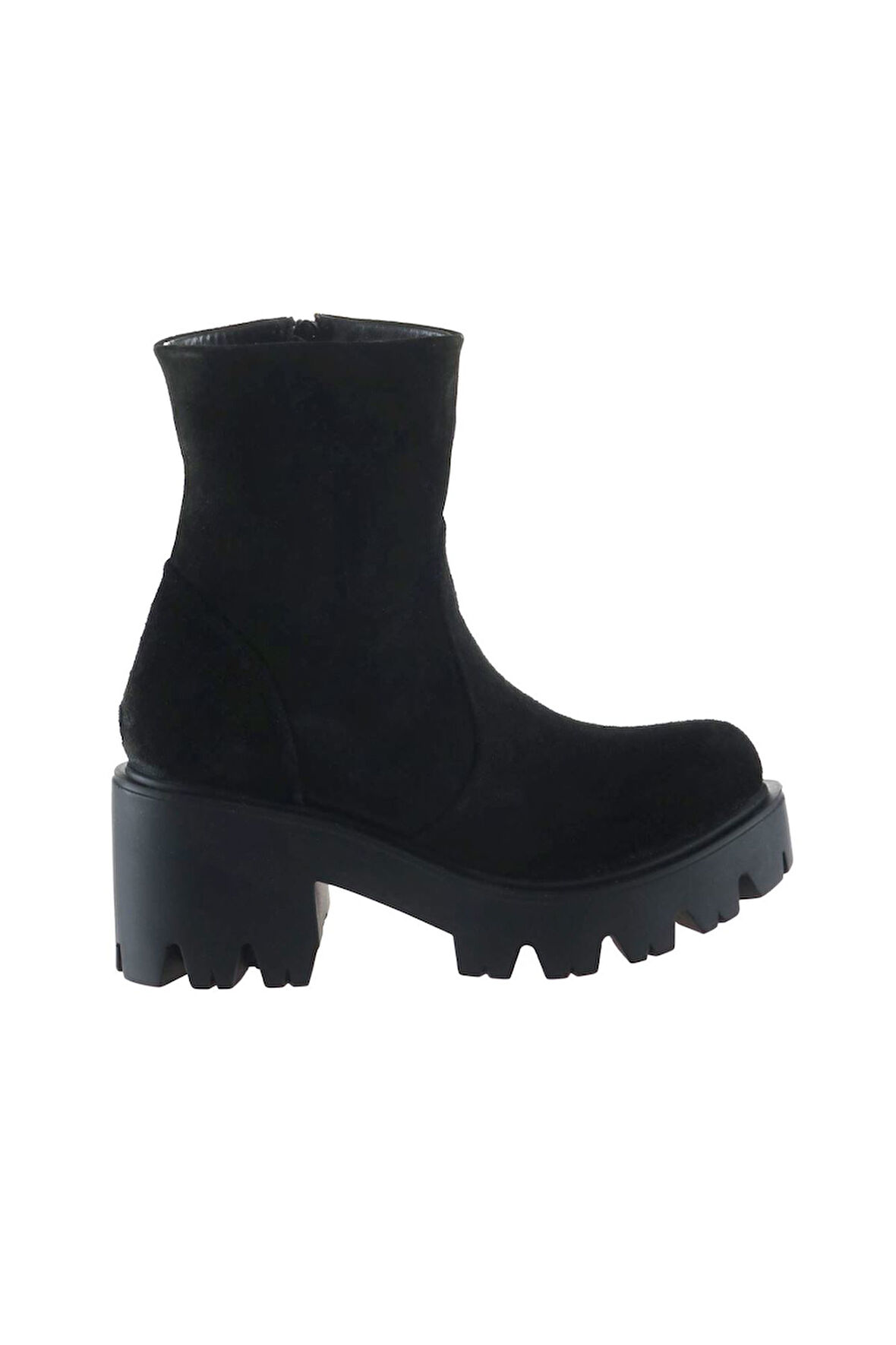 Bueno Shoes Siyah Süet Kadın Topuklu Bot 01wr3901