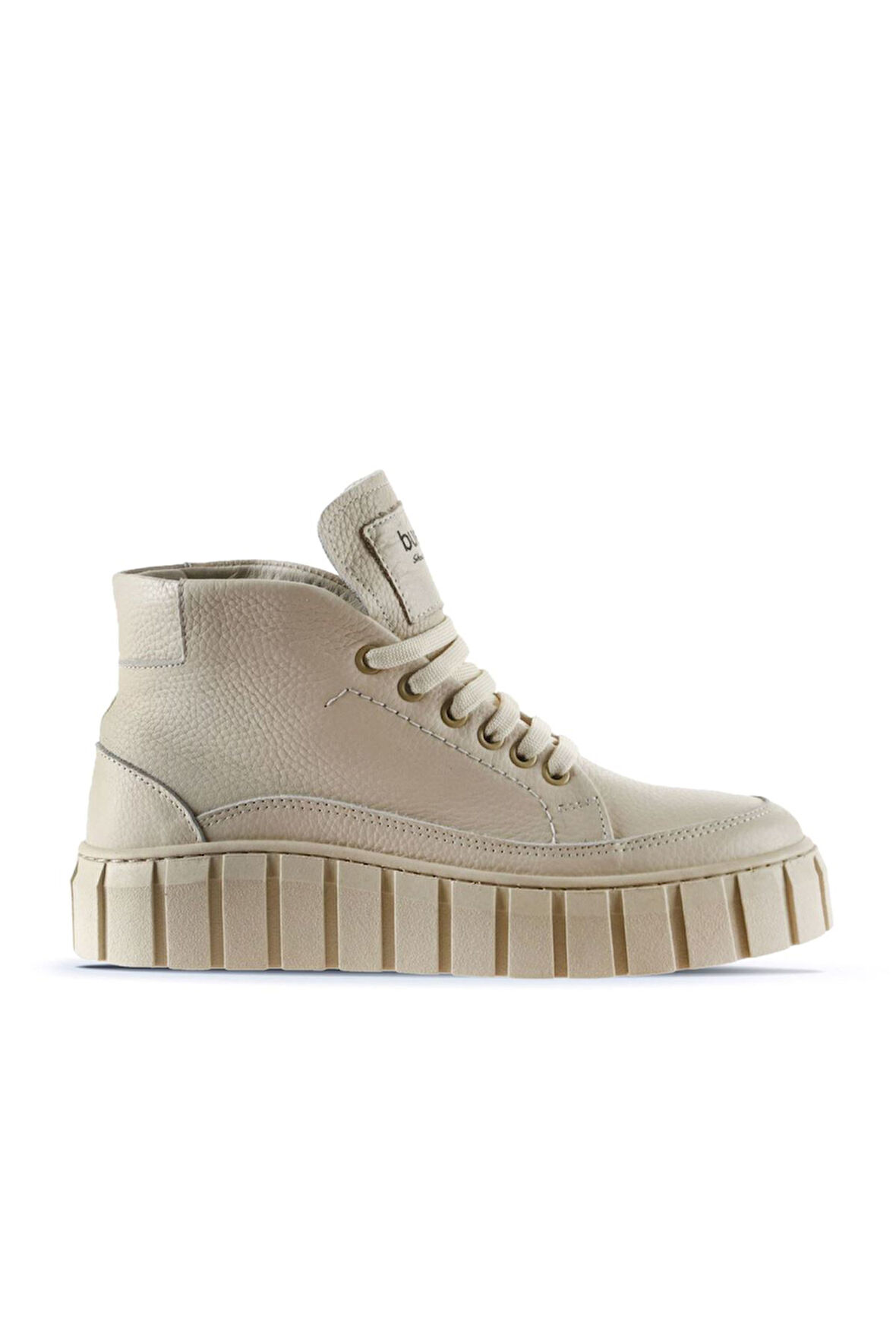 Bueno Shoes Bej Flotter Deri Kadın Spor Bot 01wt3400