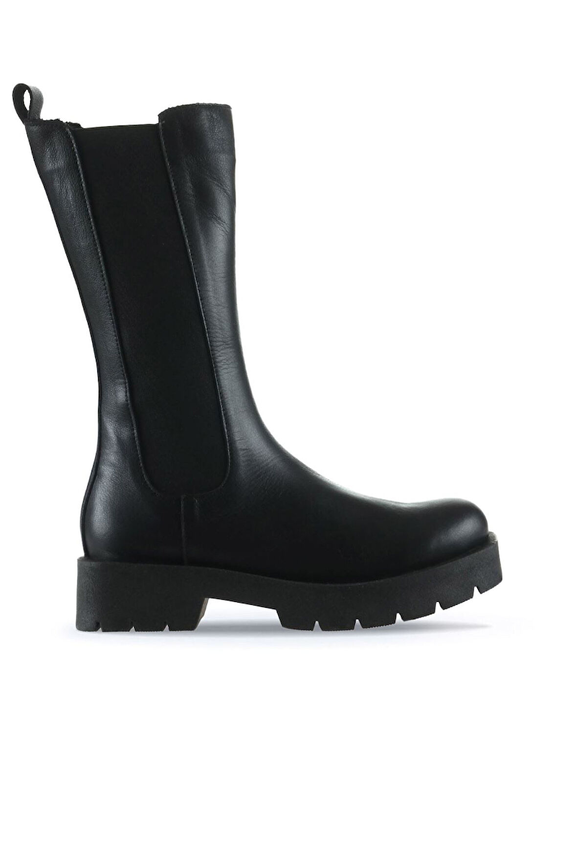 Bueno Shoes Siyah Deri Kadın Düz Bot 01wt2517