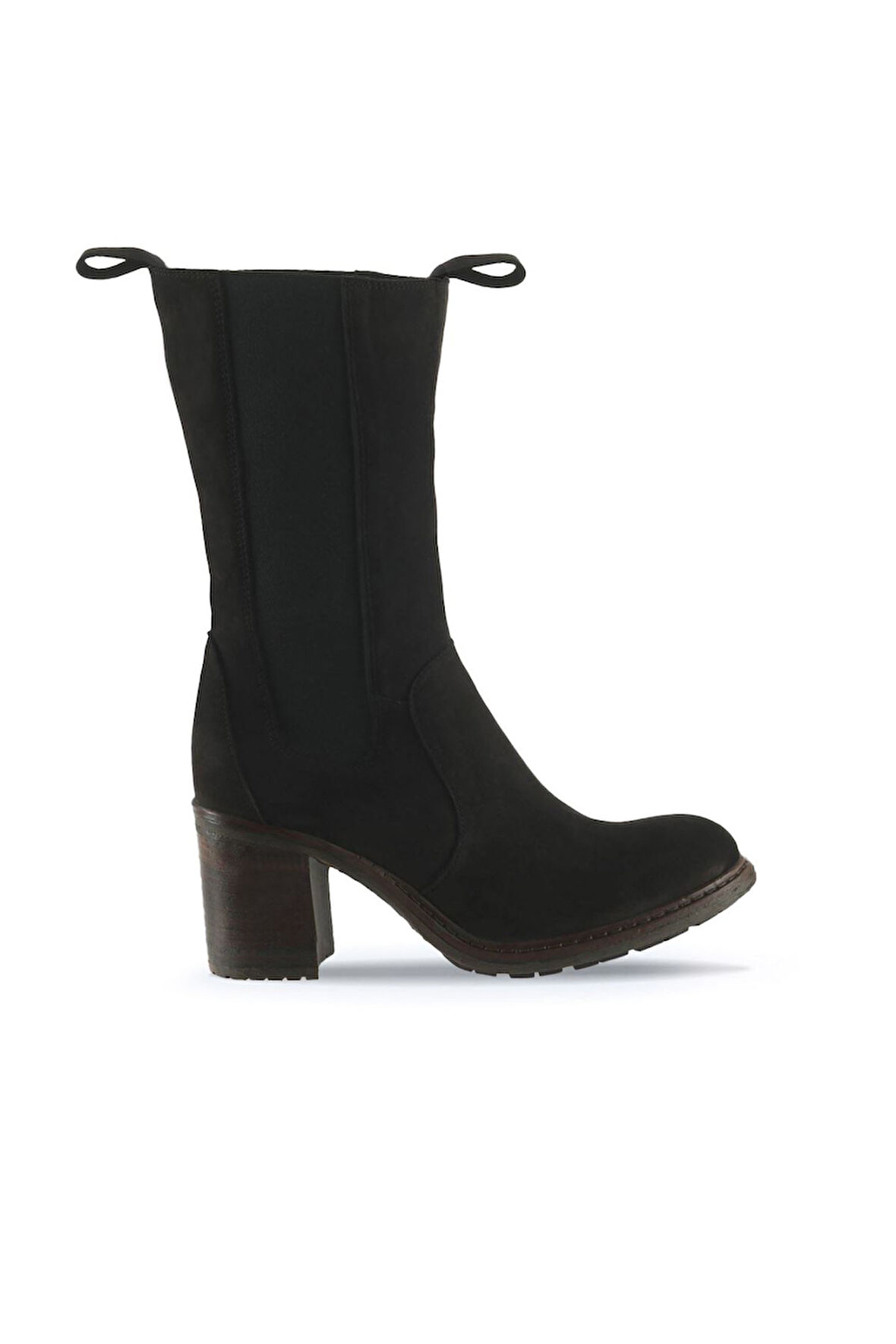 Bueno Shoes Siyah Nubuk Kadın Topuklu Bot 01wt6101
