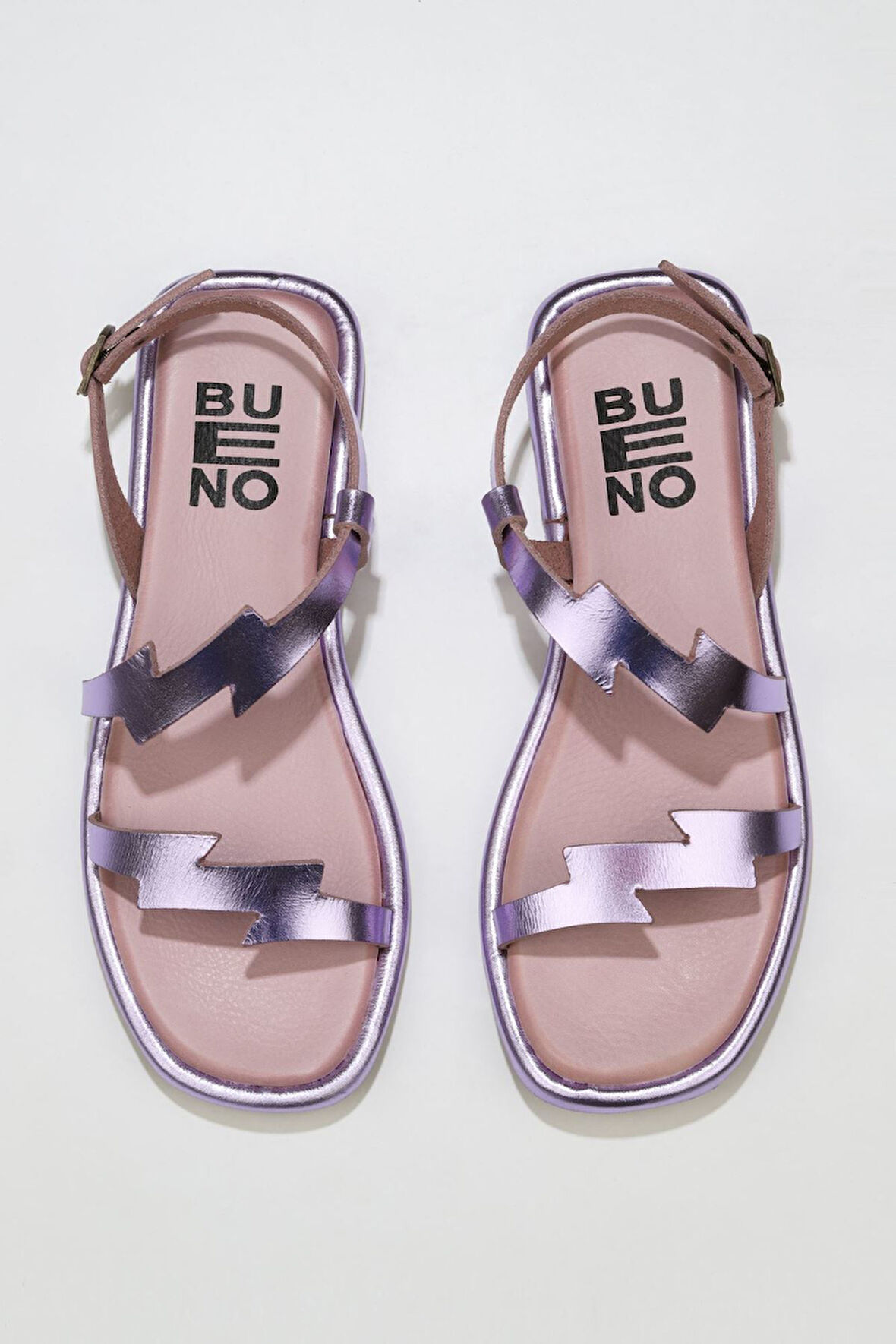 Bueno Shoes Pudra Deri Kadın Sandalet 01wu4101