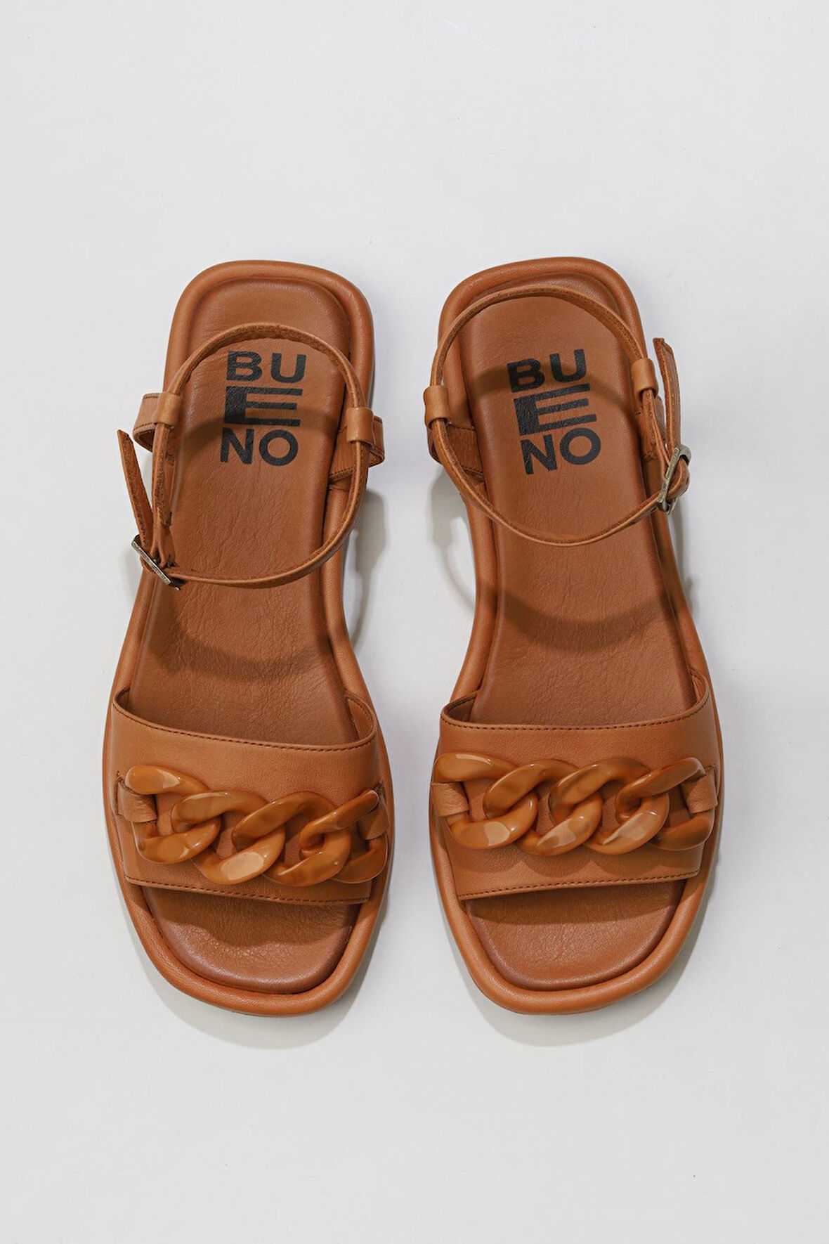 Bueno Shoes Taba Deri Kadın Sandalet 01wu4112