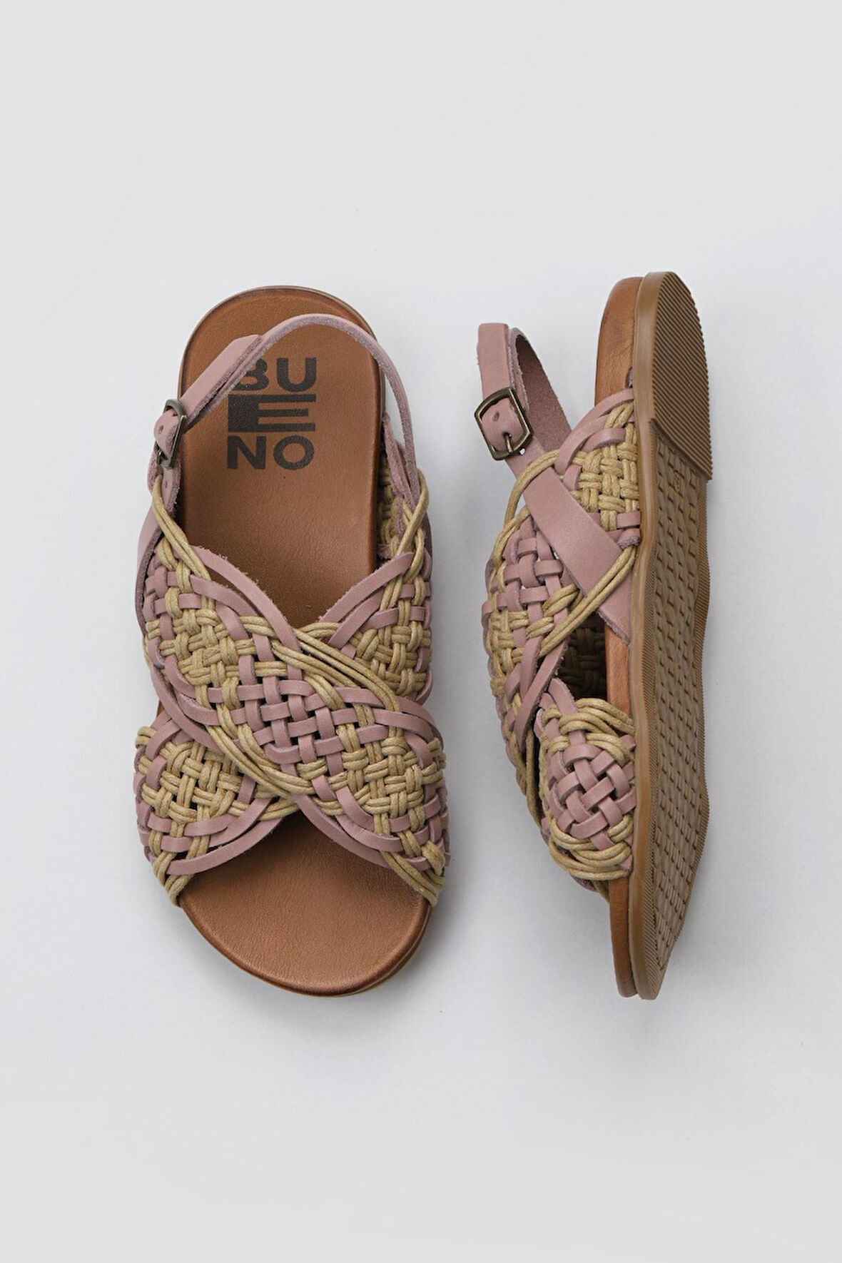 Bueno Shoes Pudra Deri Kadın Sandalet 01wu4248