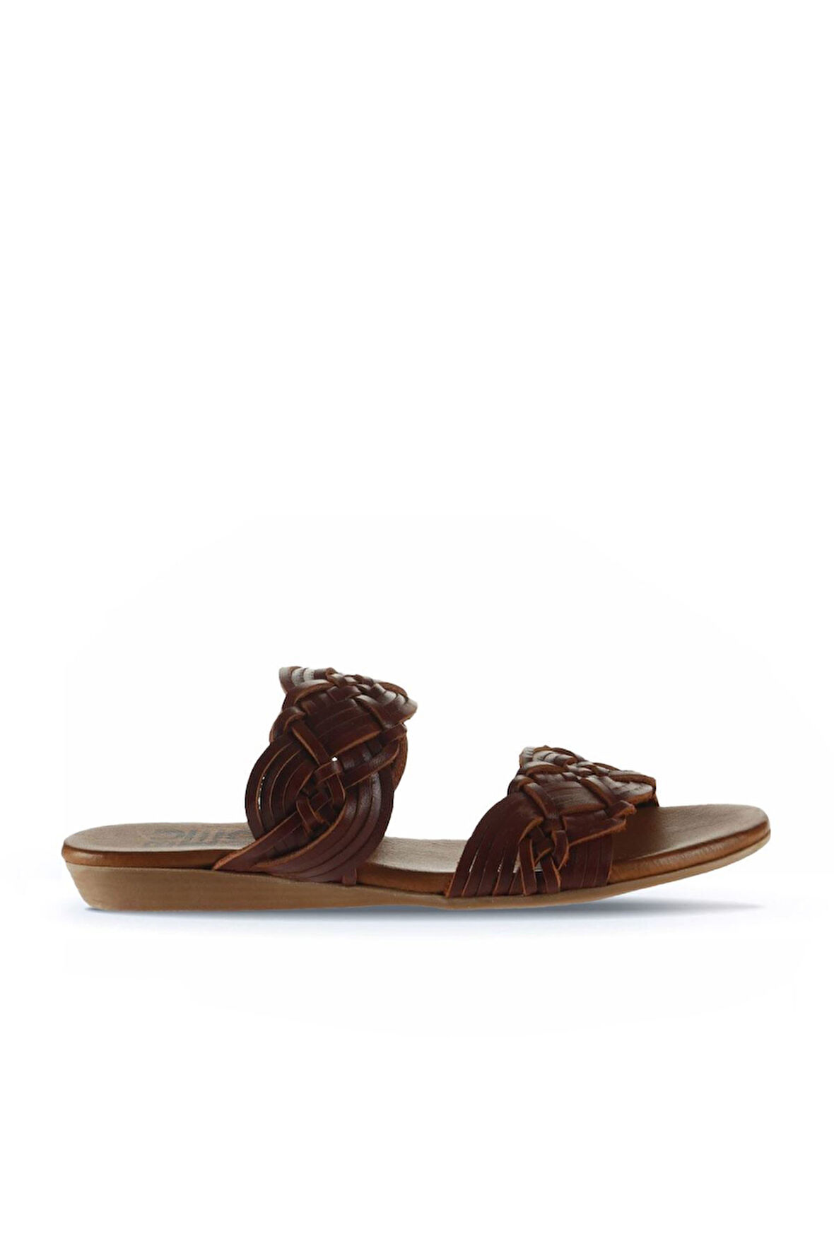 Bueno Shoes Kahverengi Deri Kadın Düz Terlik 01wu7452