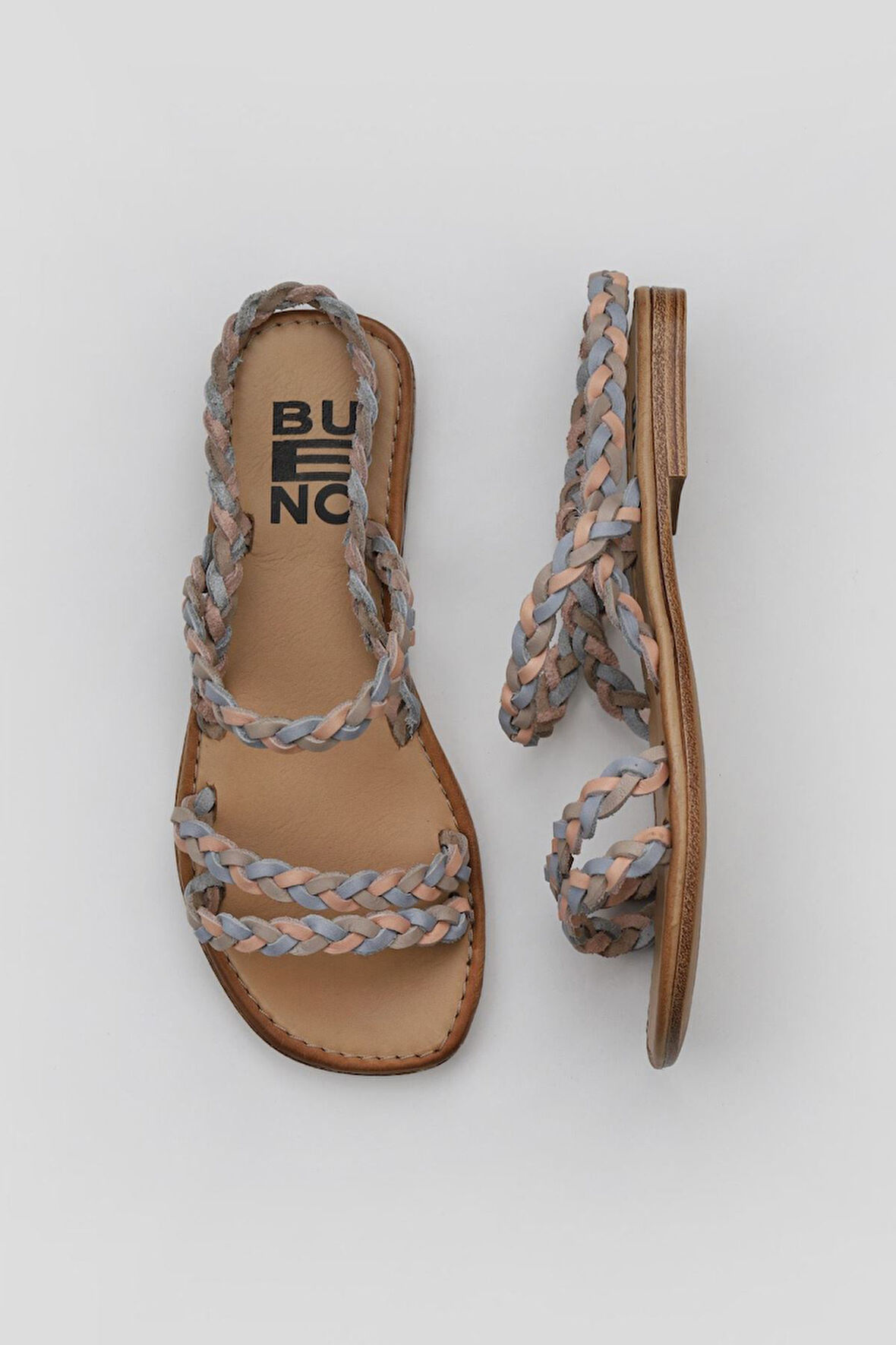 Bueno Shoes Pudra Multi Deri Kadın Sandalet 01wu3417