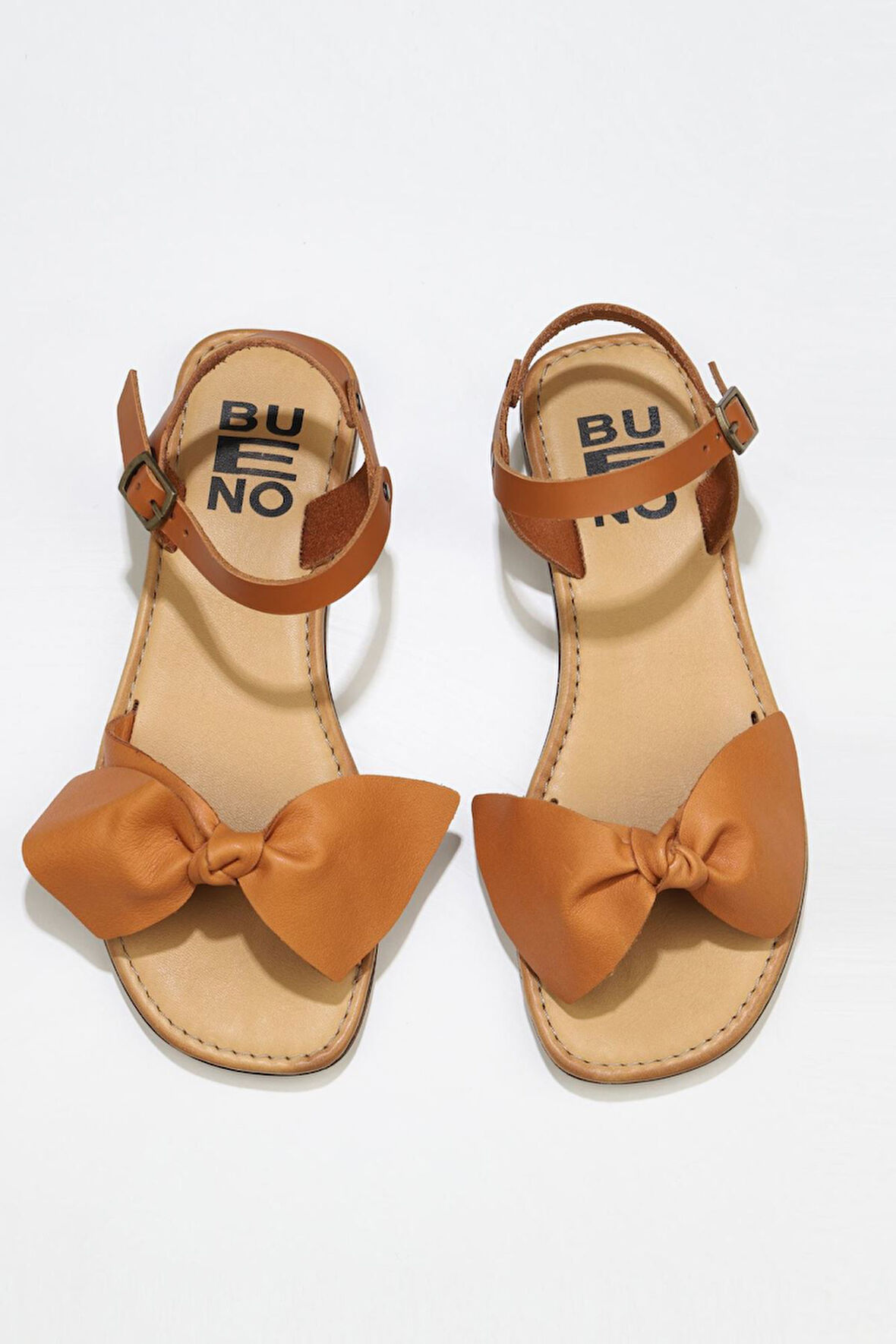 Bueno Shoes Taba Deri Kadın Sandalet 01wu3424