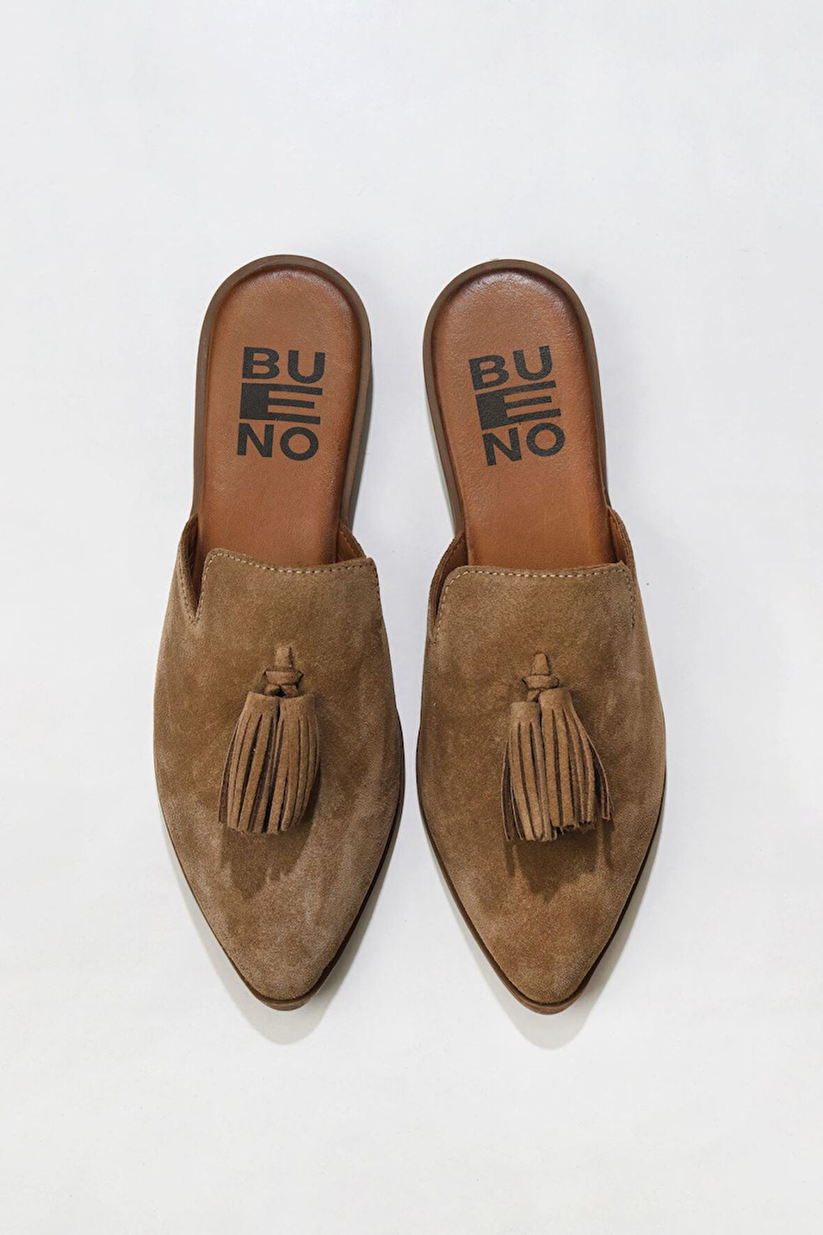 Bueno Shoes Taba Süet Kadın Düz Terlik 01wn0111