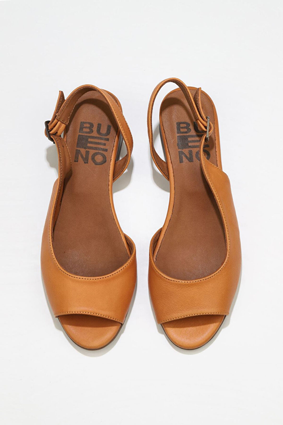 Bueno Shoes Taba Deri Kadın Sandalet 01wq1007