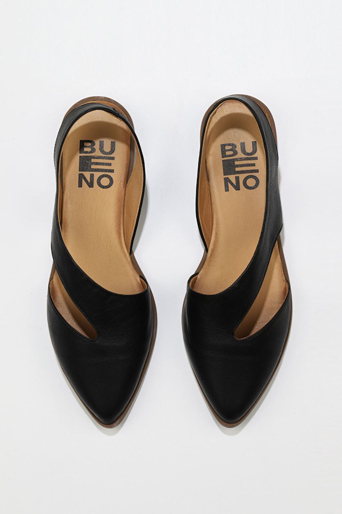 Bueno Shoes Siyah Deri Kadın Sandalet 01ws2311