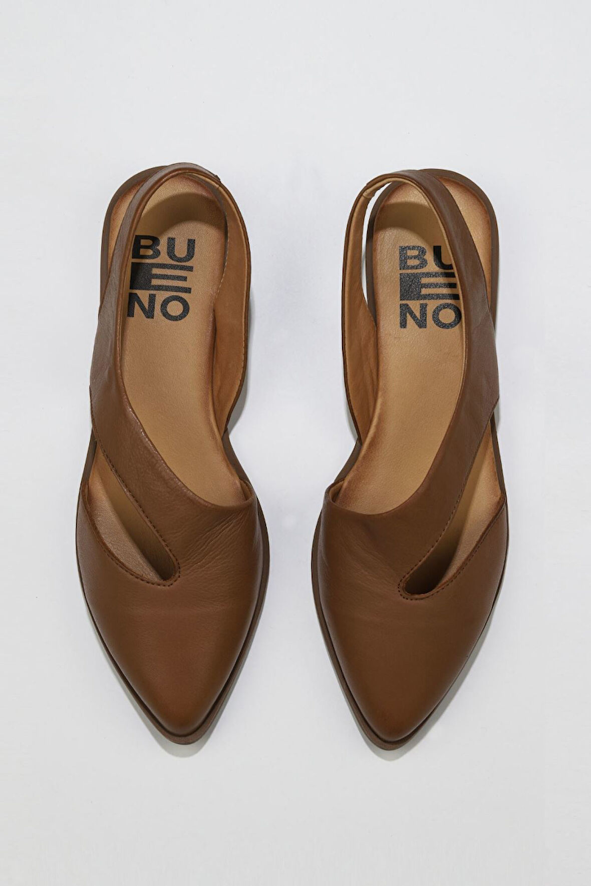 Bueno Shoes Taba Deri Kadın Sandalet 01ws2311