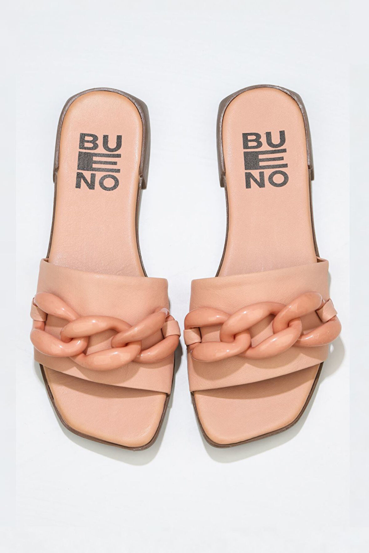 Bueno Shoes Pudra Deri Kadın Düz Terlik 01wu1815