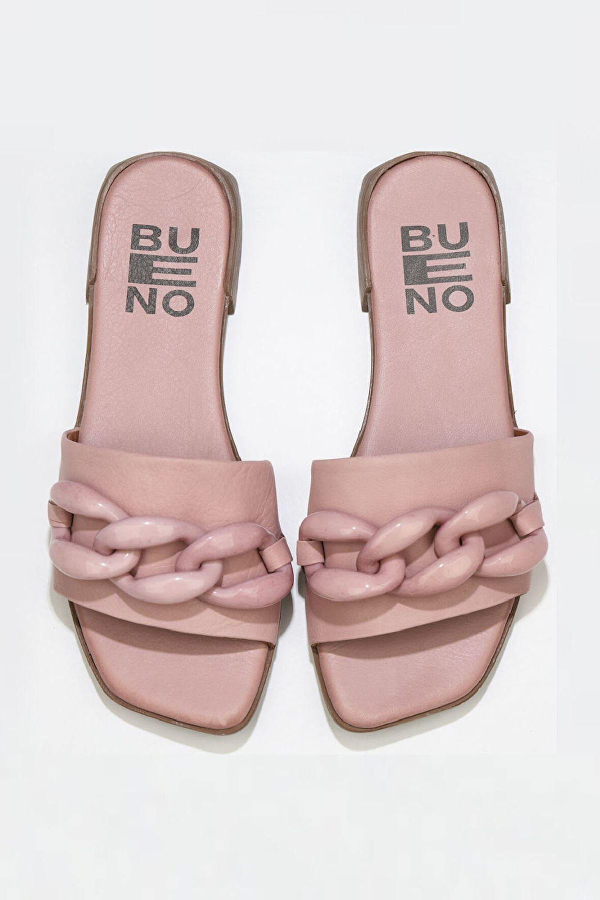 Bueno Shoes Gül Kurusu Deri Kadın Düz Terlik 01wu1815