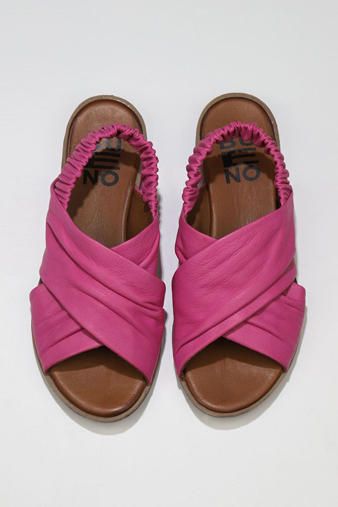 Bueno Shoes Fuşya Deri Kadın Sandalet 01wu3005