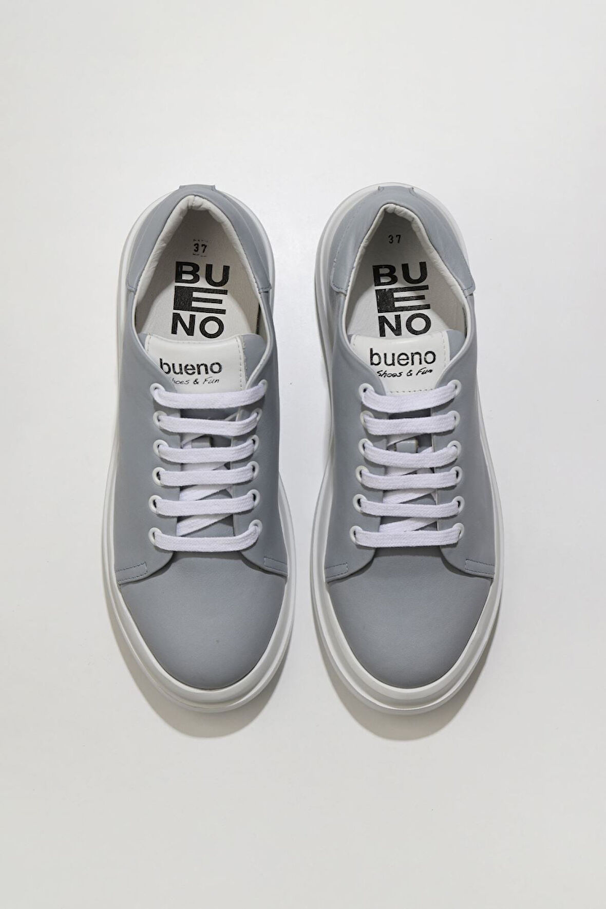 Bueno Shoes Mavi Beyaz Deri Kadın Sneakers 01wt4706